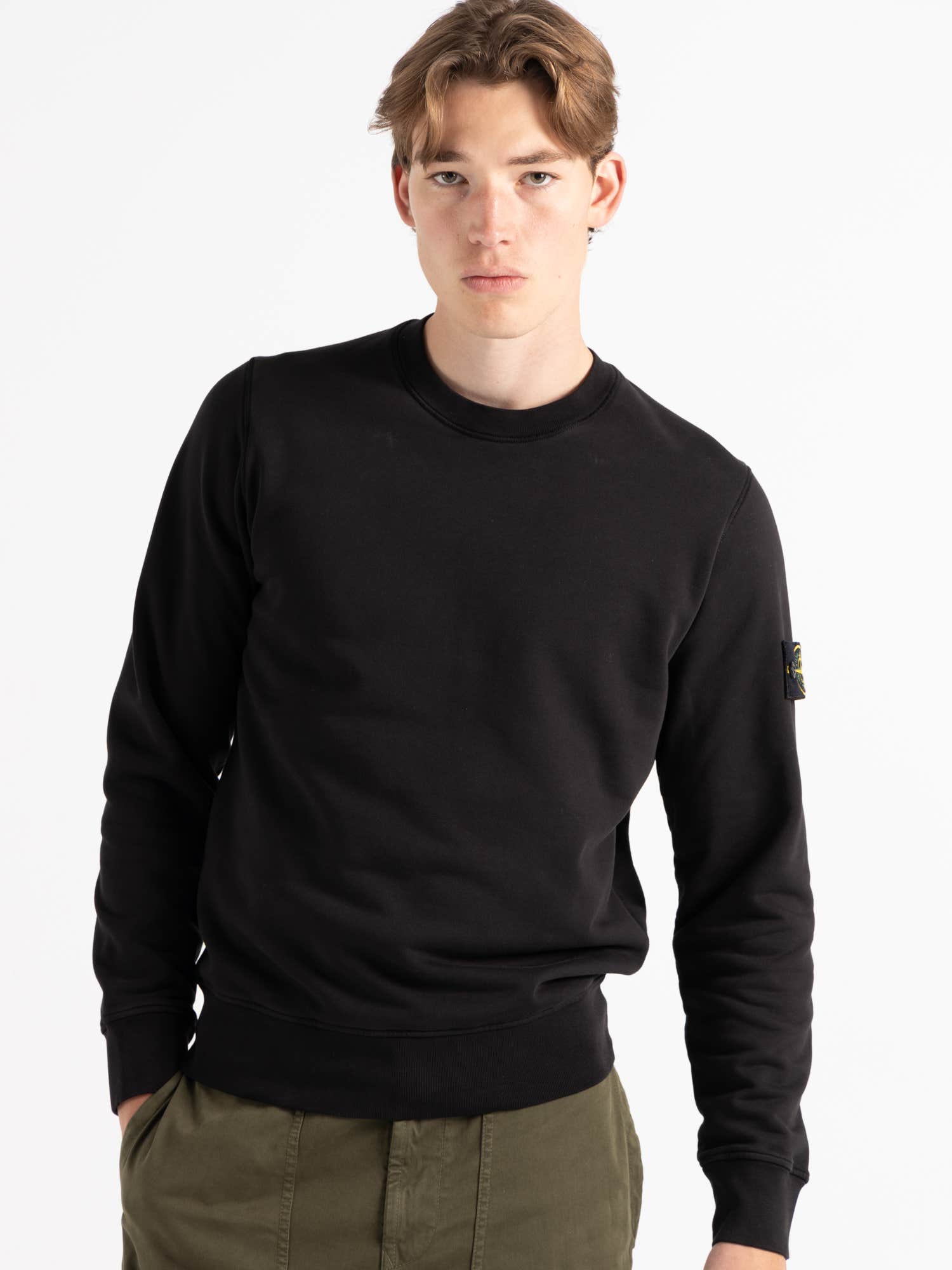 Black Cotton Sweatshirt