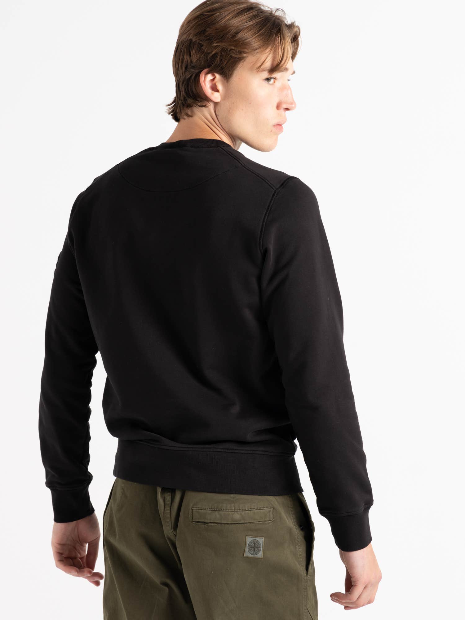Black Cotton Sweatshirt