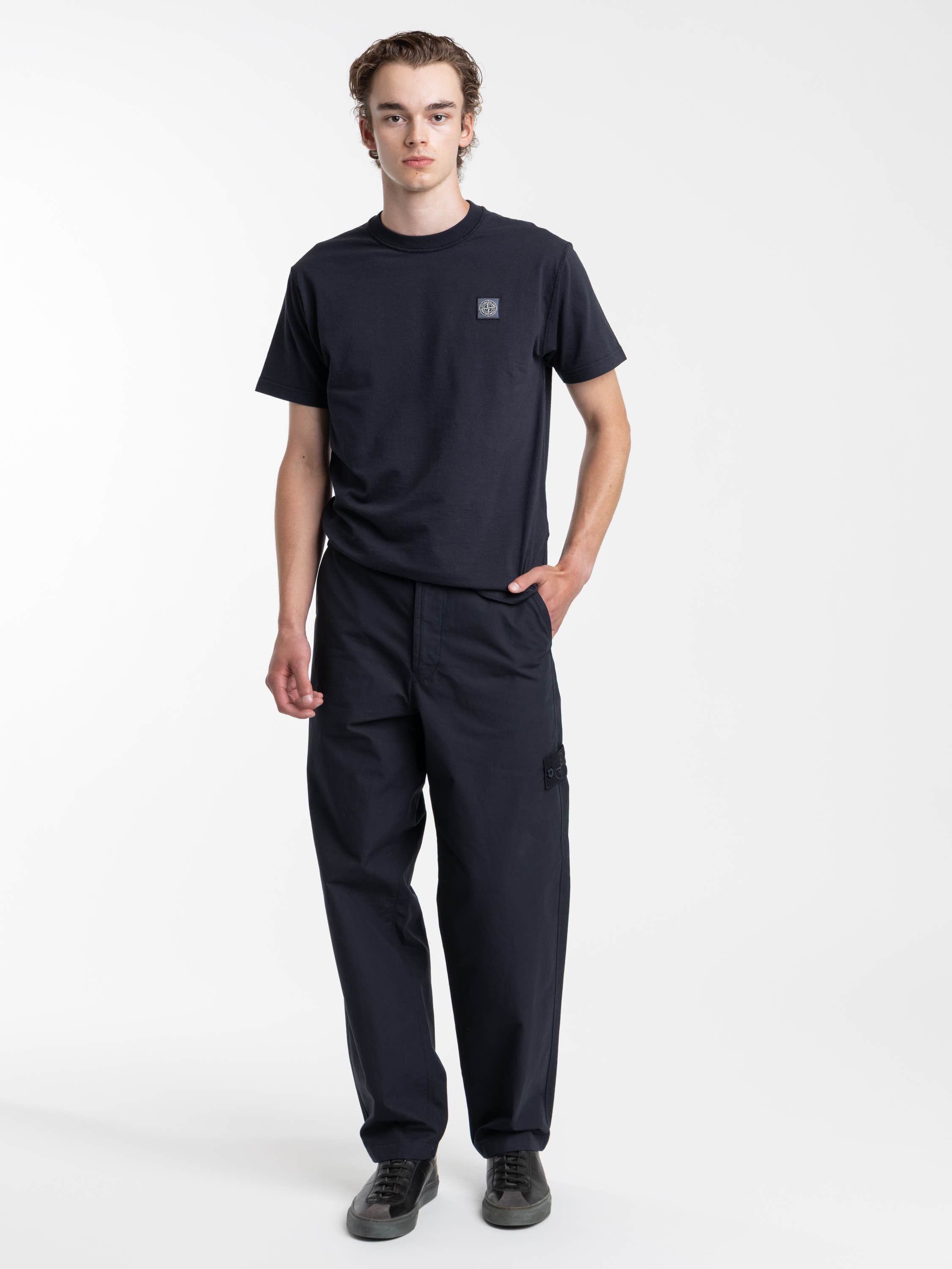 Navy Waterproof Cotton Canvas Ghost Pant