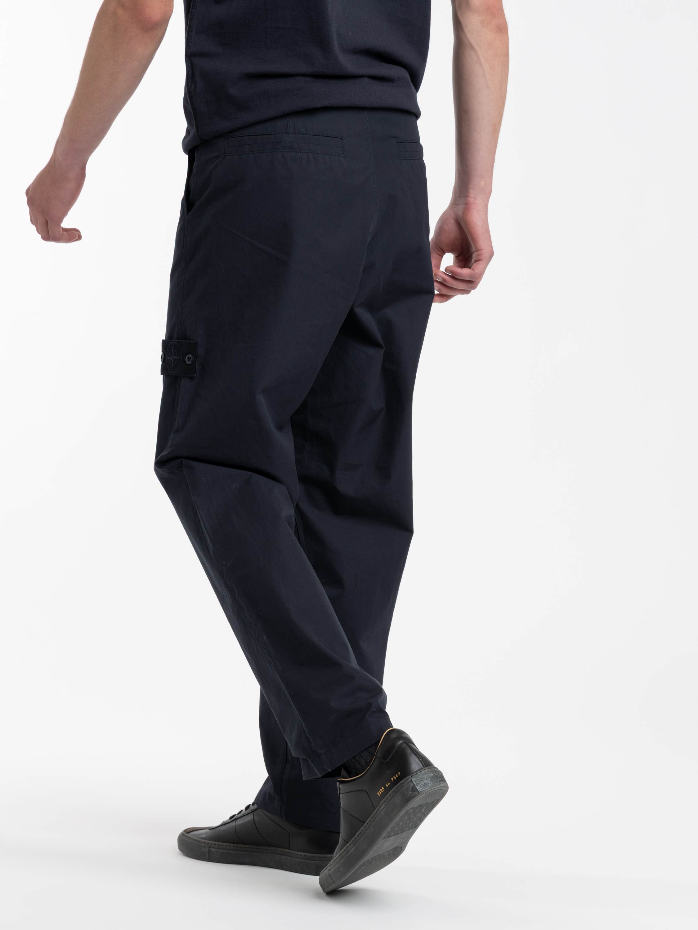 Navy Waterproof Cotton Canvas Ghost Pant