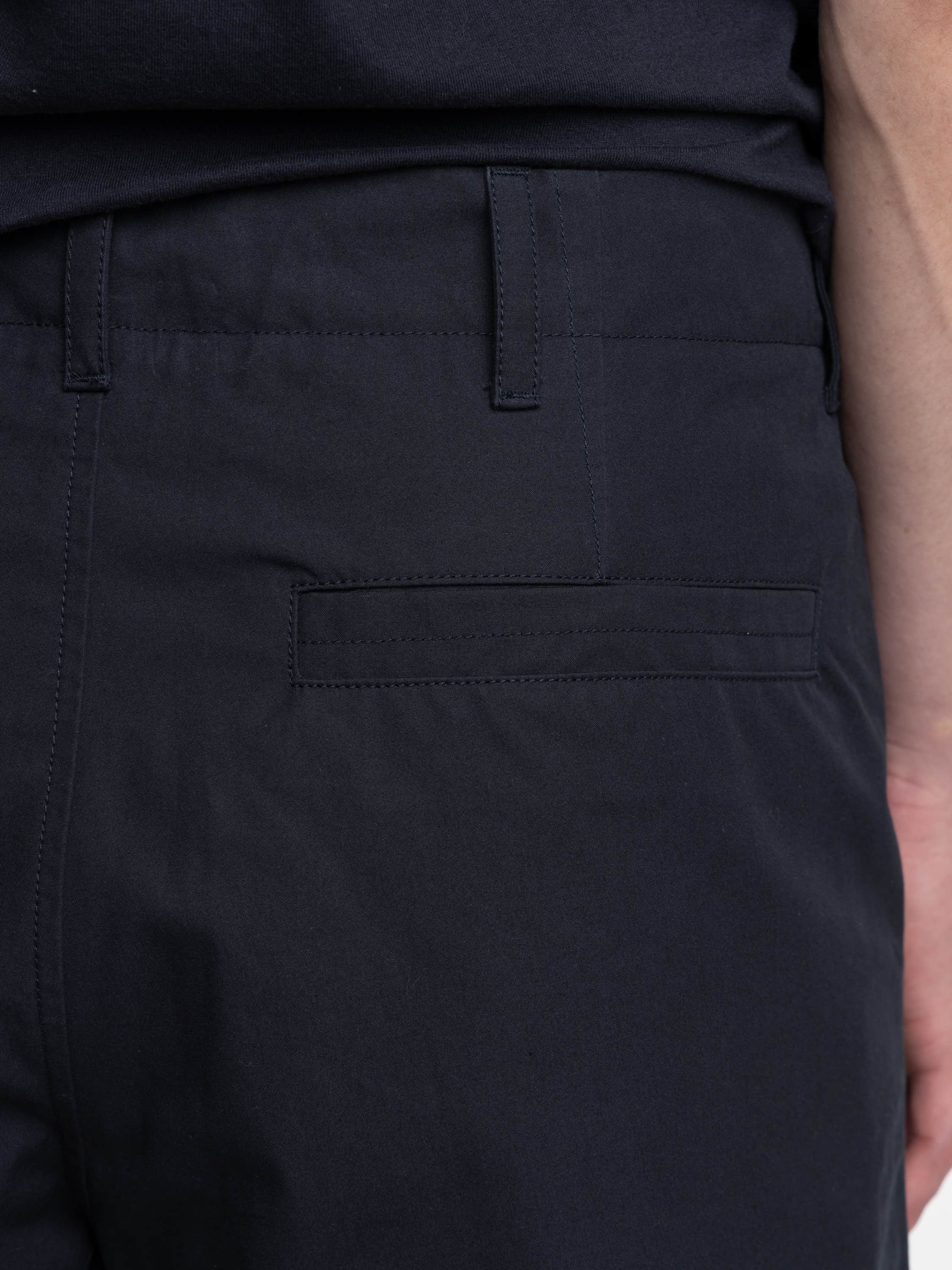 Navy Waterproof Cotton Canvas Ghost Pant