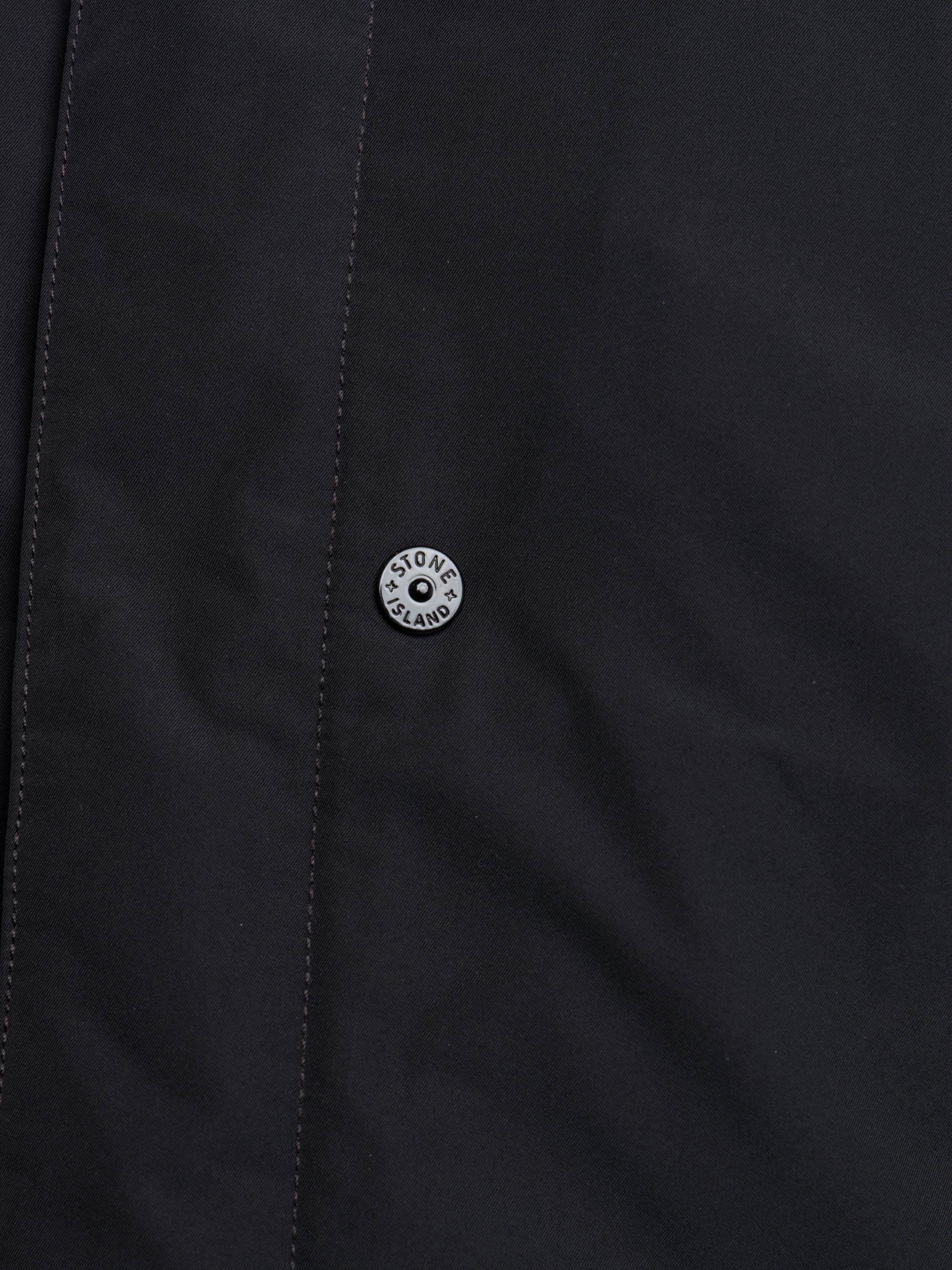 Black Micro Twill Padded Hooded Jacket