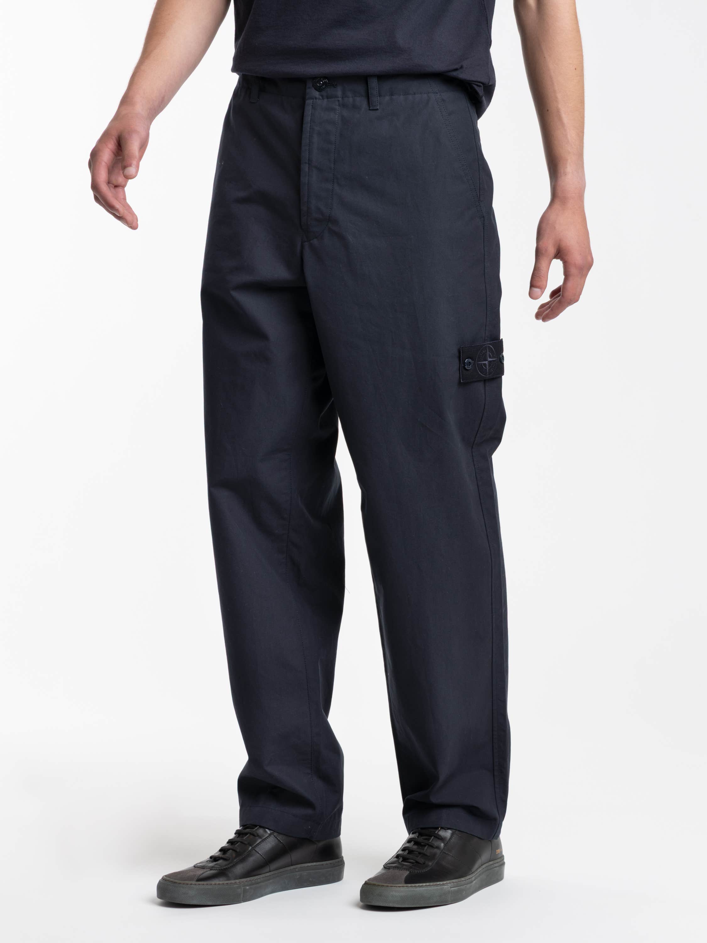 Navy Waterproof Cotton Canvas Ghost Pant