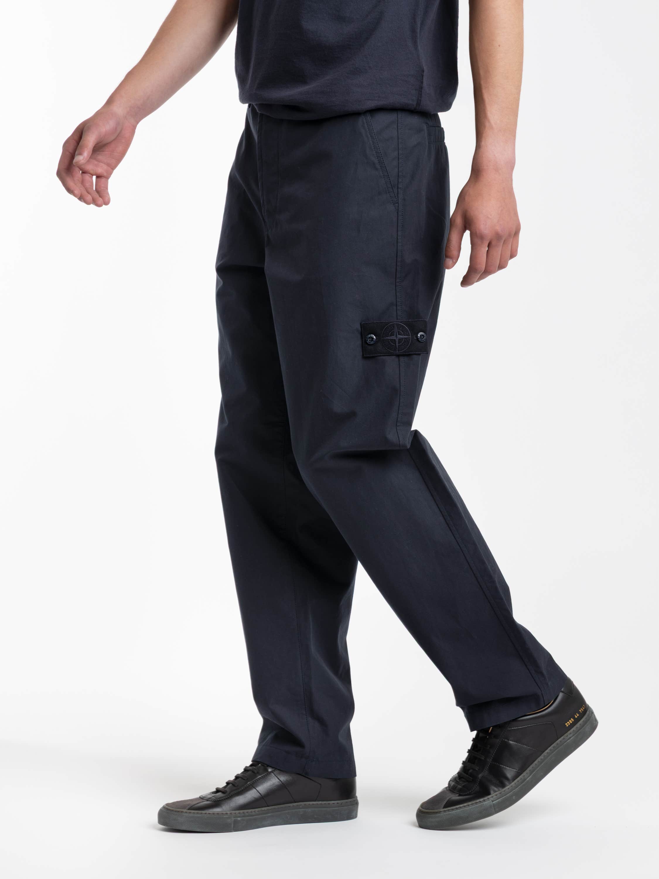 Navy Waterproof Cotton Canvas Ghost Pant