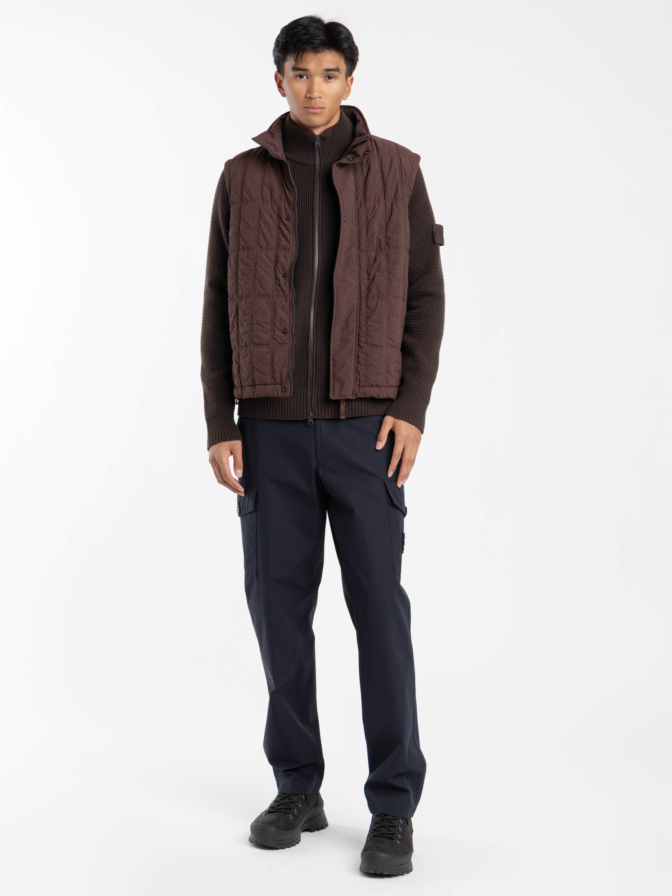Nylon Brown Padded Ghost Vest