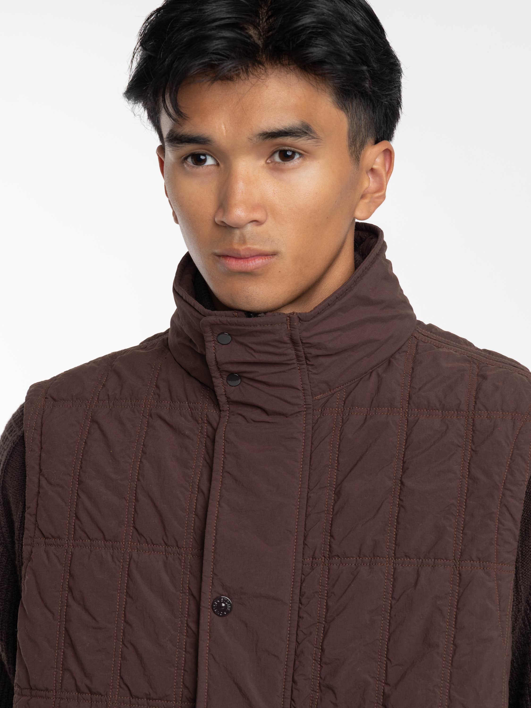 Nylon Brown Padded Ghost Vest