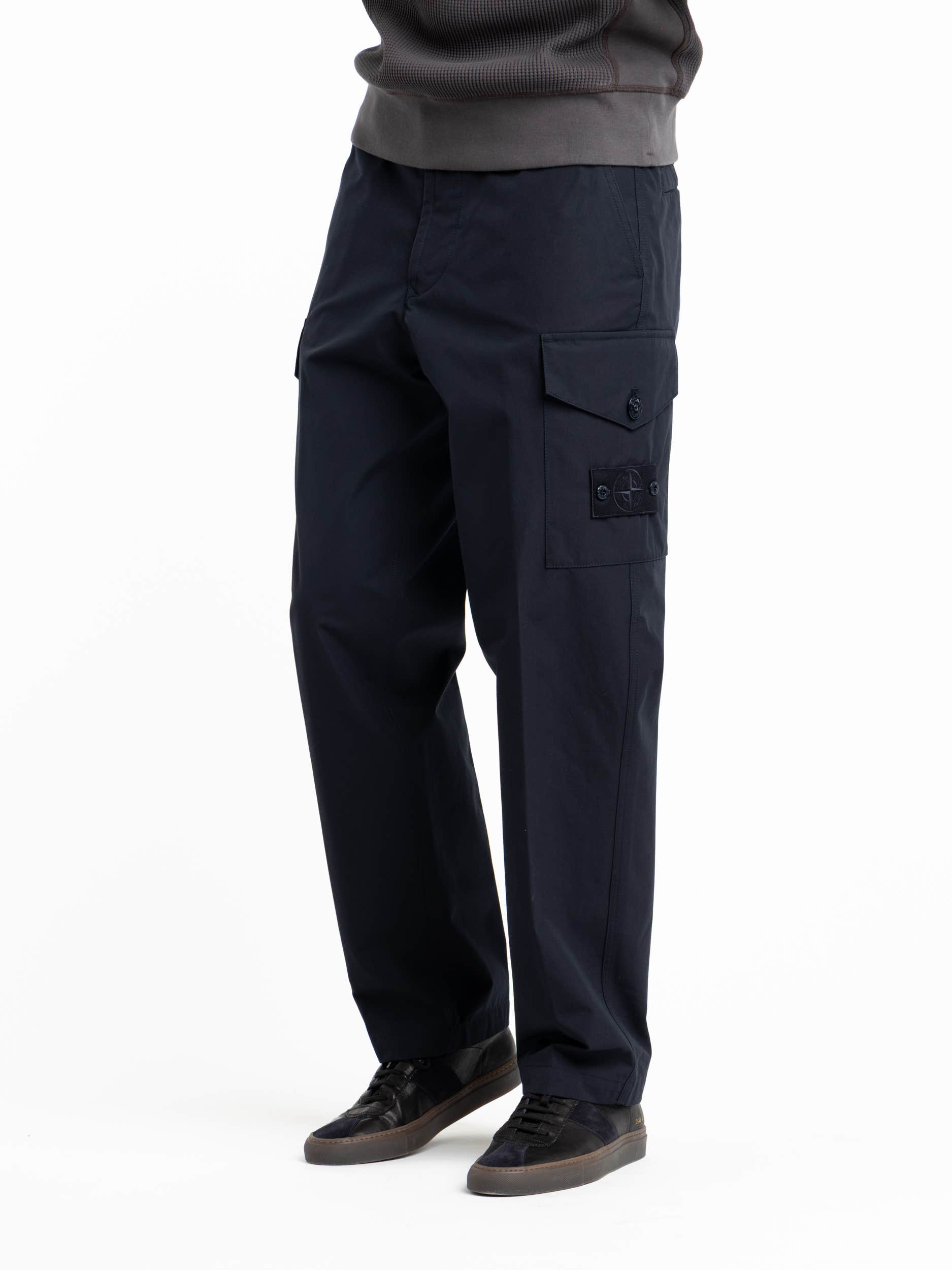Cotton Weatherproof Pant In Navy