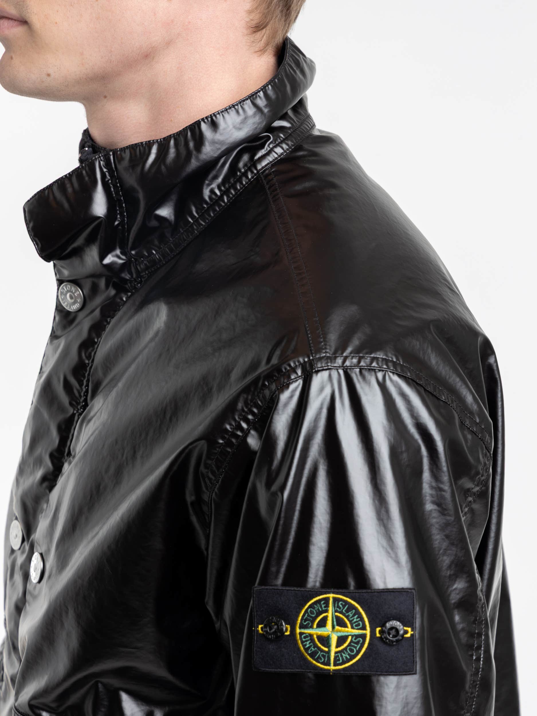 Mussola Gommata Black Jacket