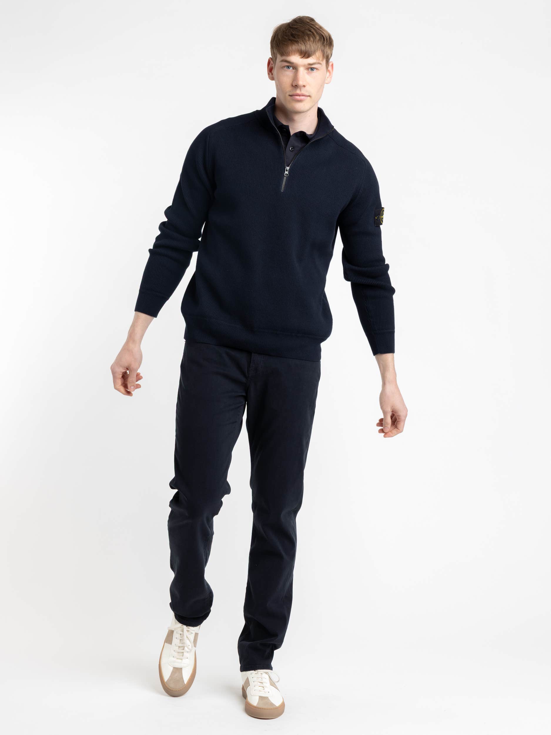Quarter Zip Polo Sweater