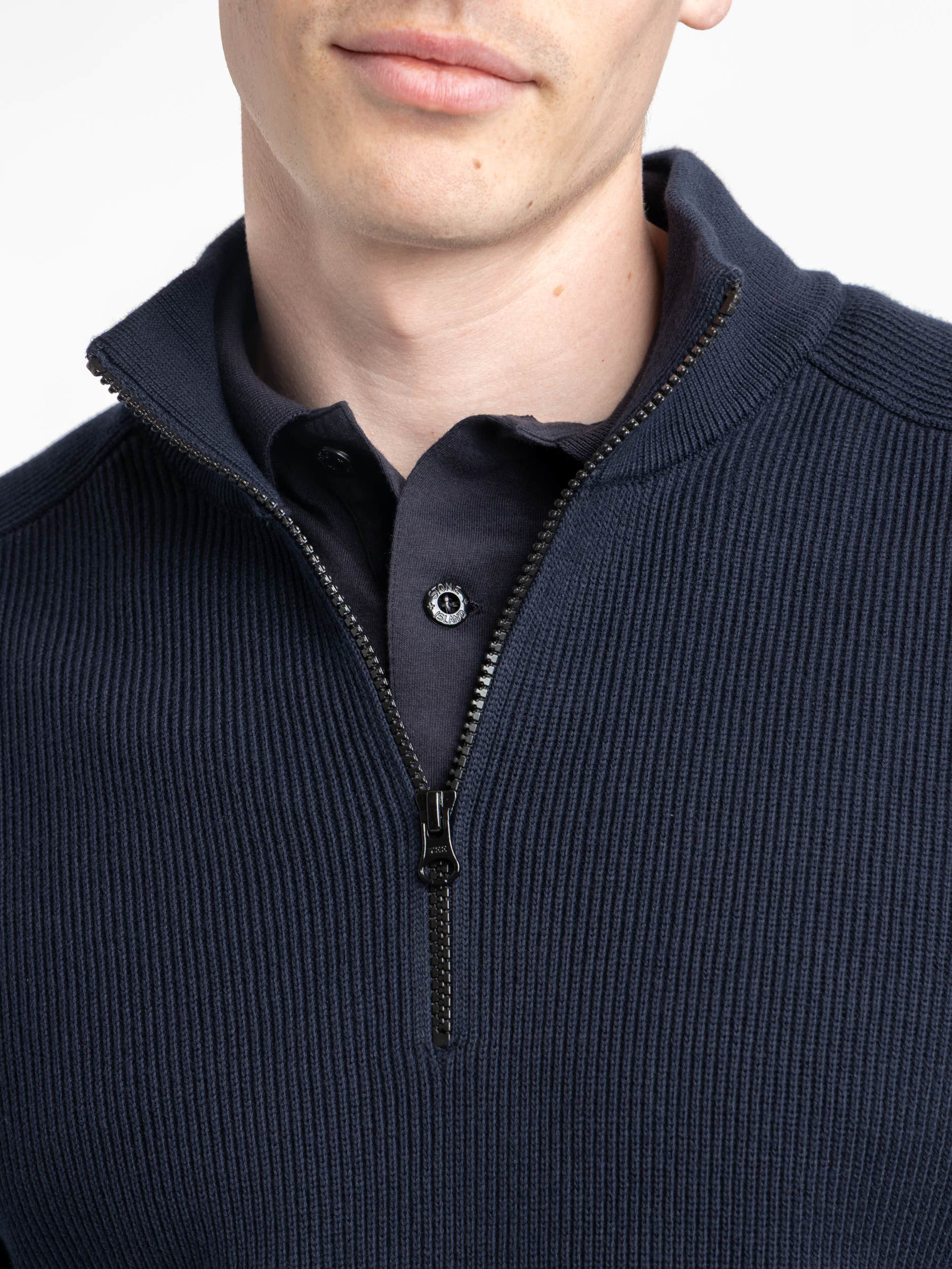 Quarter Zip Polo Sweater
