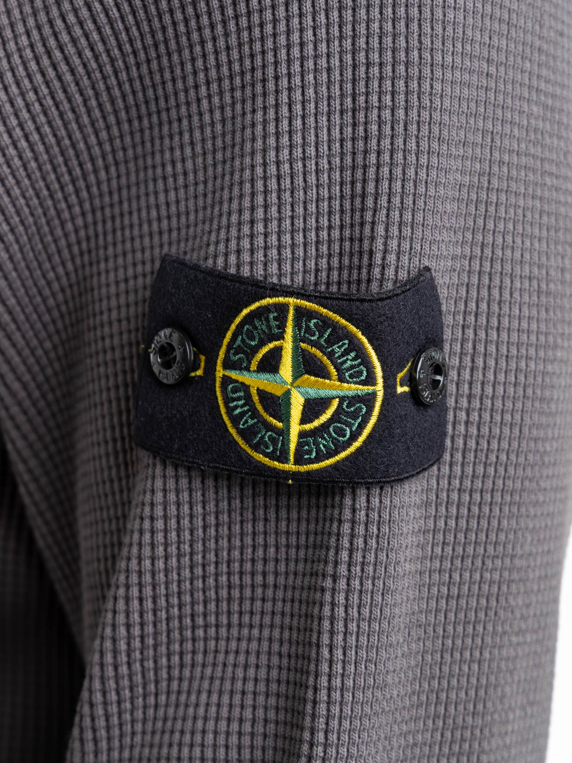 Waffle Cotton Fleece Long Sleeve Shirt