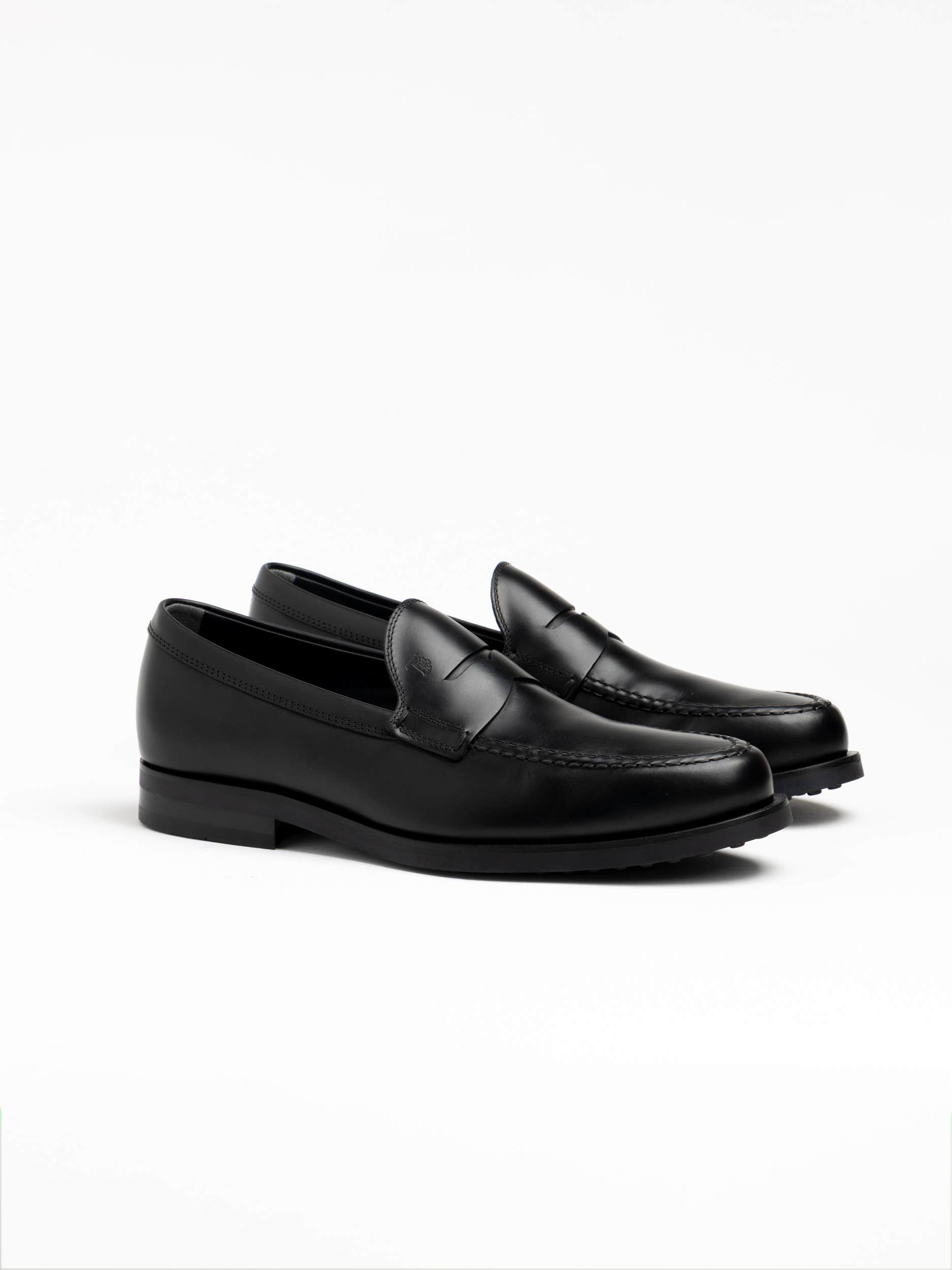 Black Leather Loafer