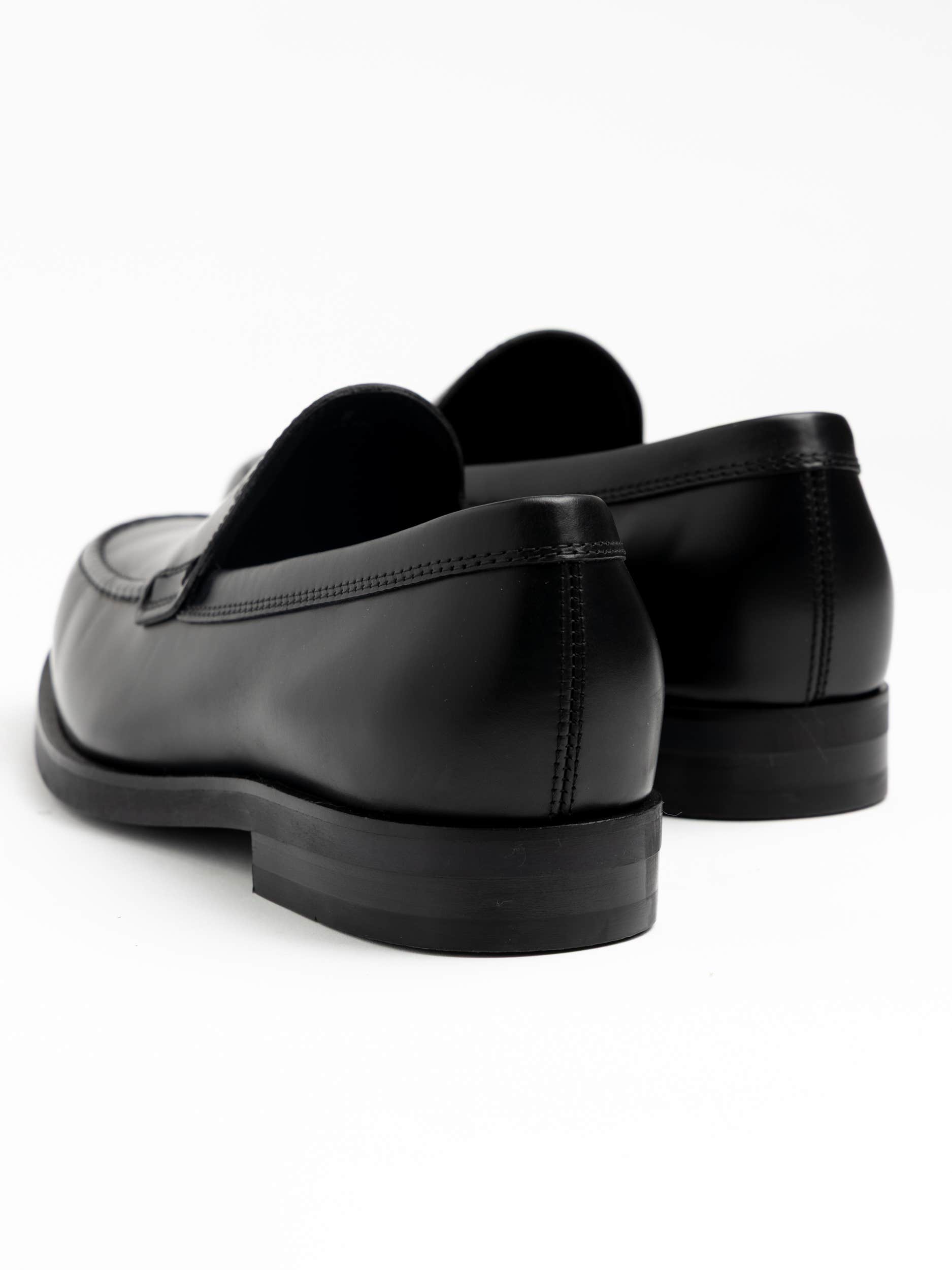 Black Leather Loafer