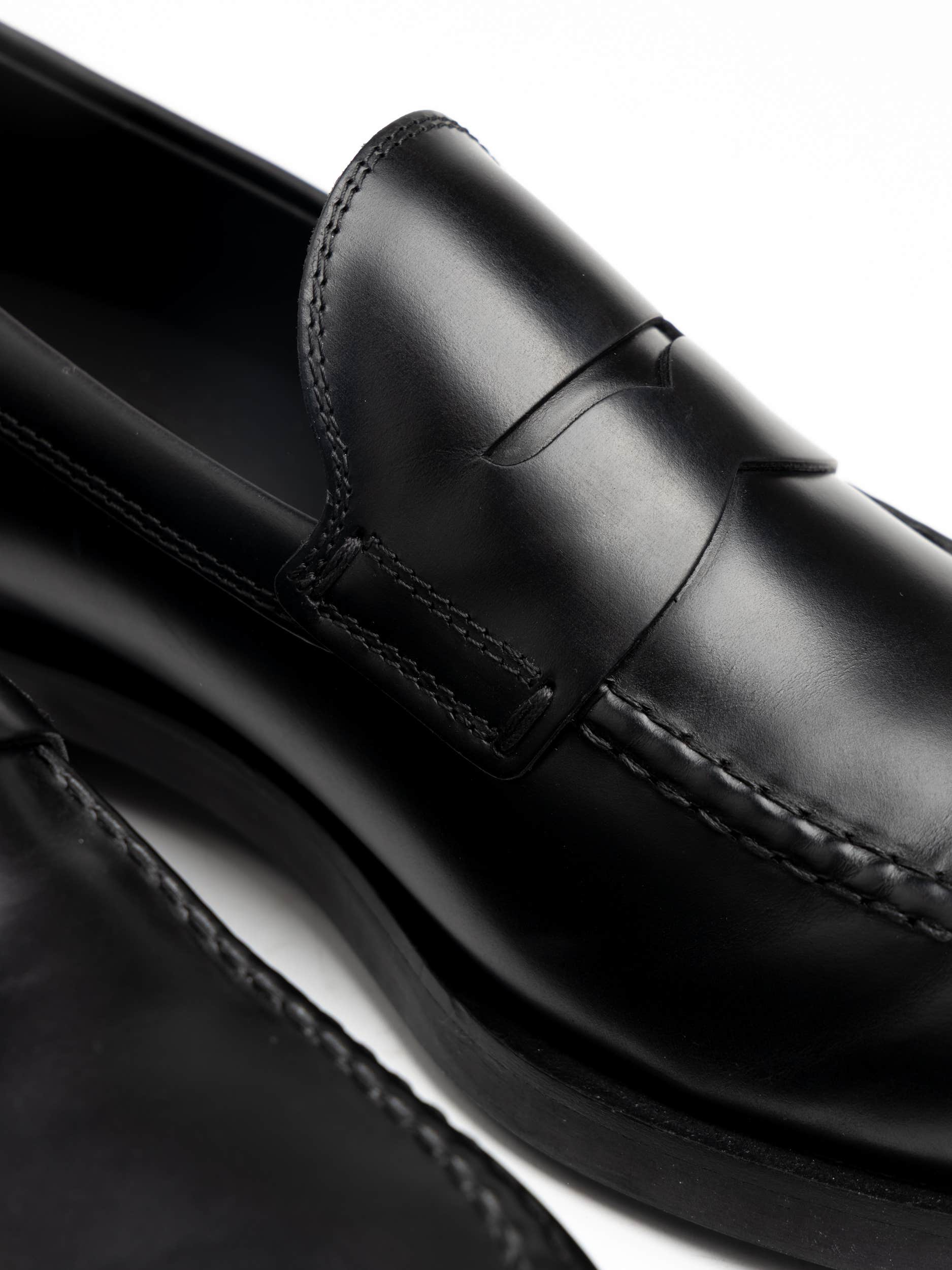 Black Leather Loafer