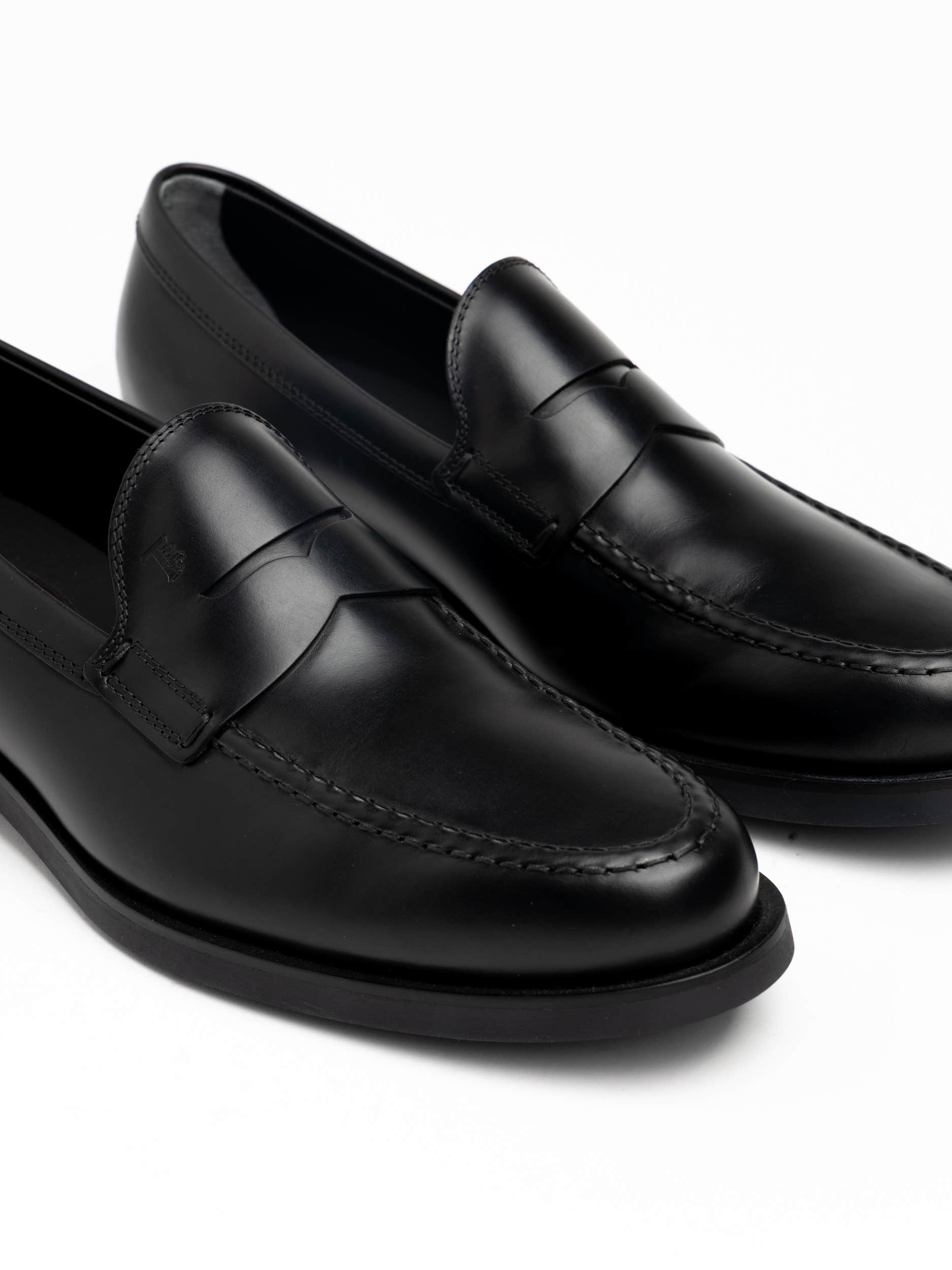 Black Leather Loafer