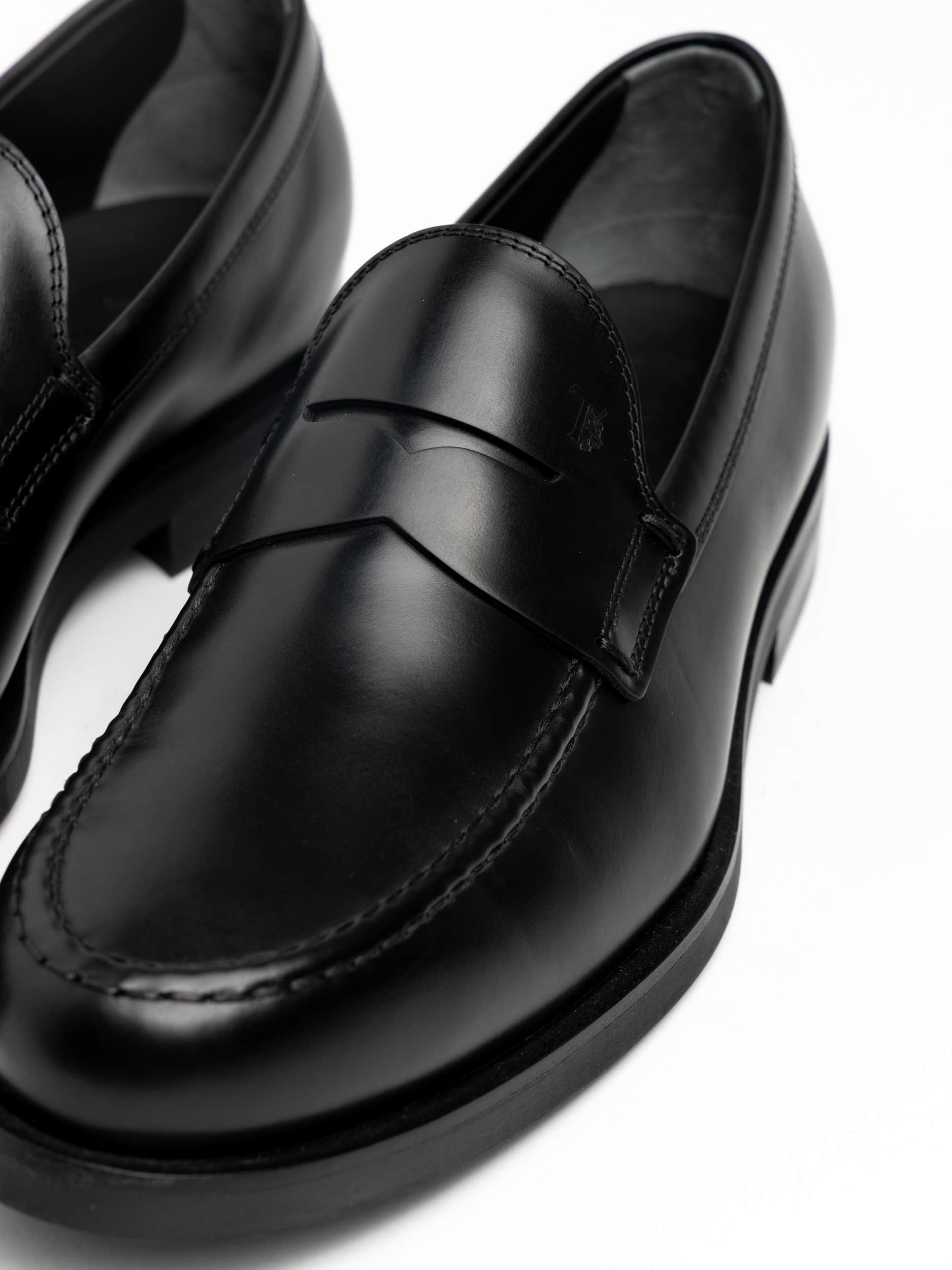 Black Leather Loafer