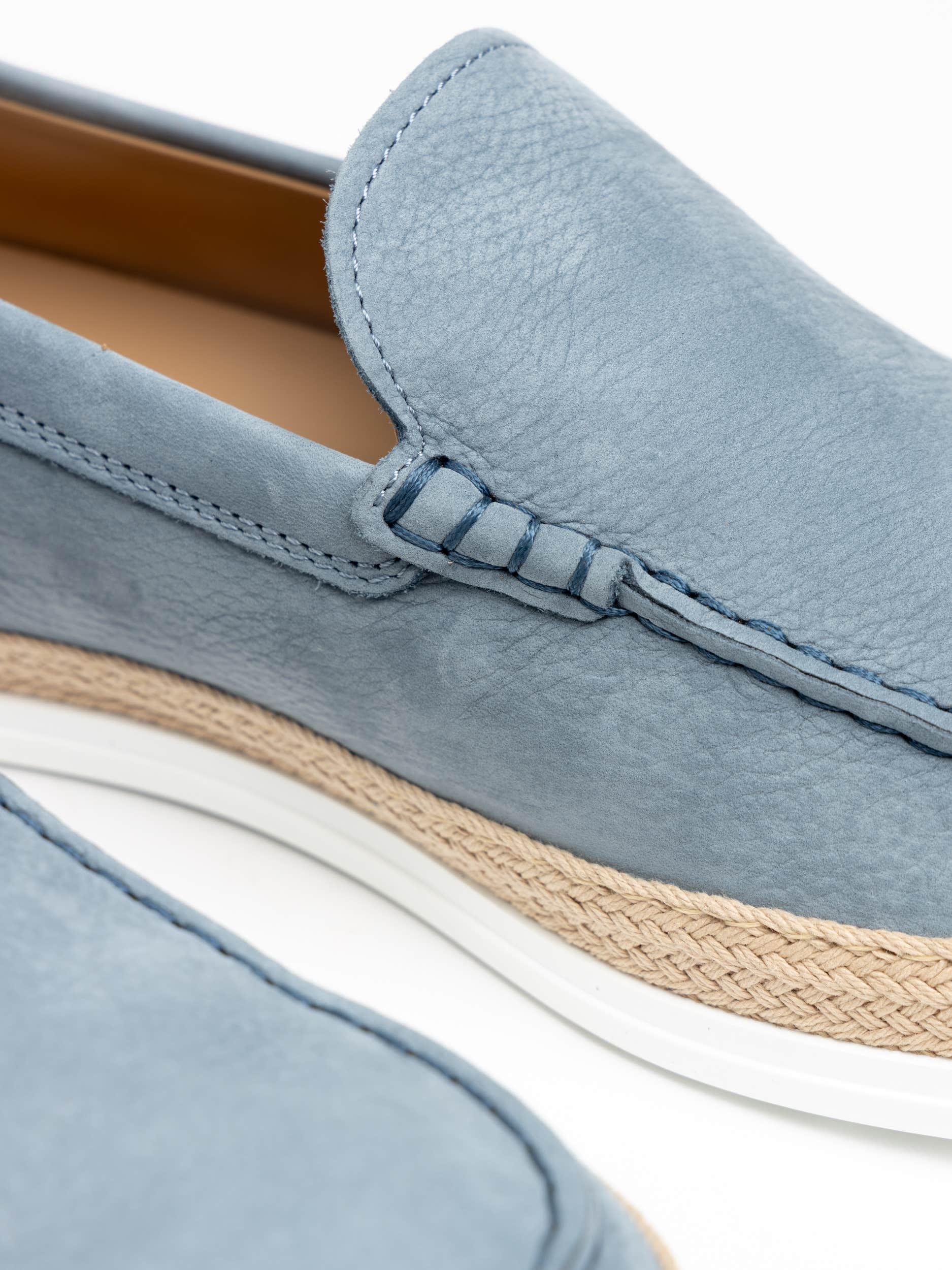 Blue Nubuck Slip-On