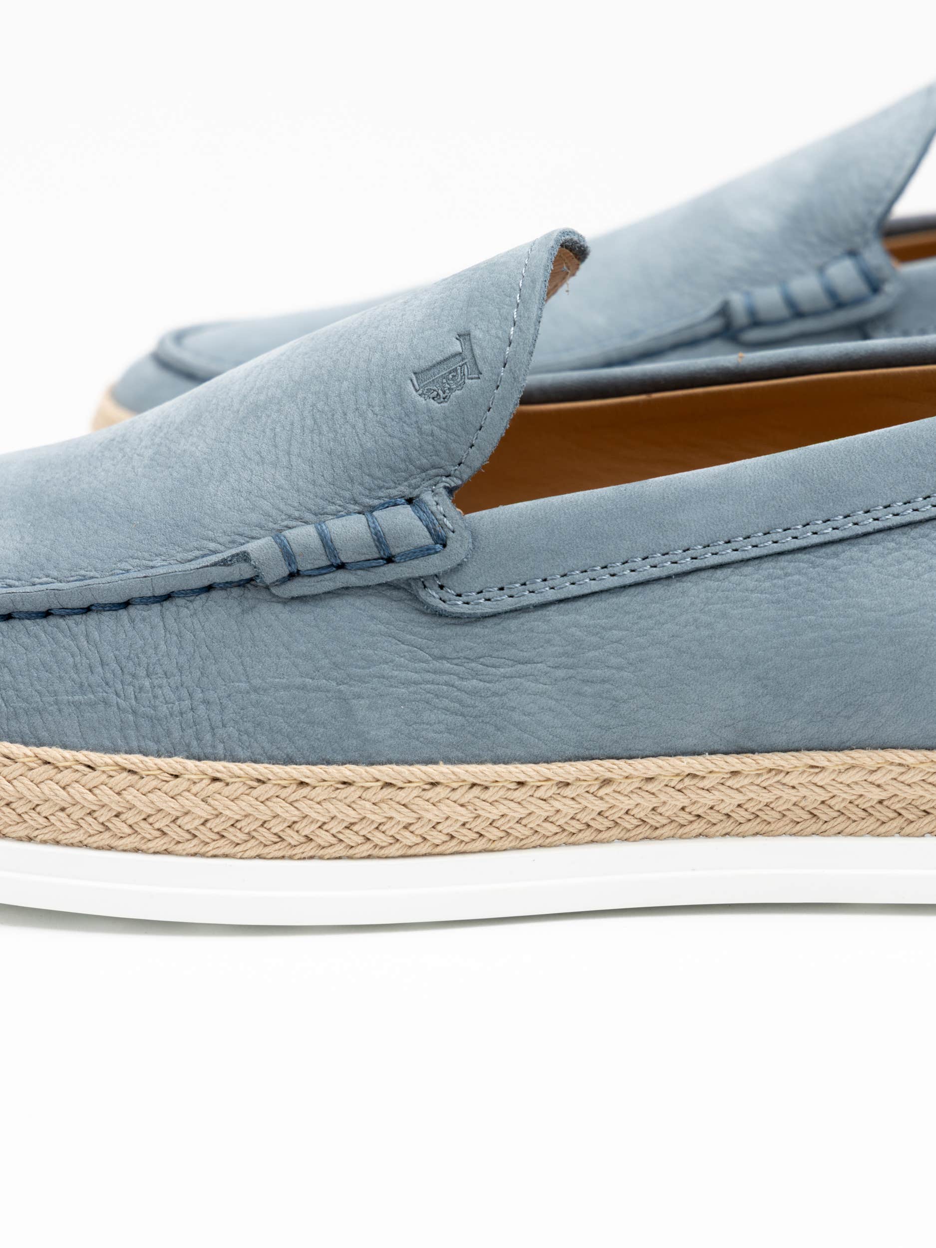 Blue Nubuck Slip-On