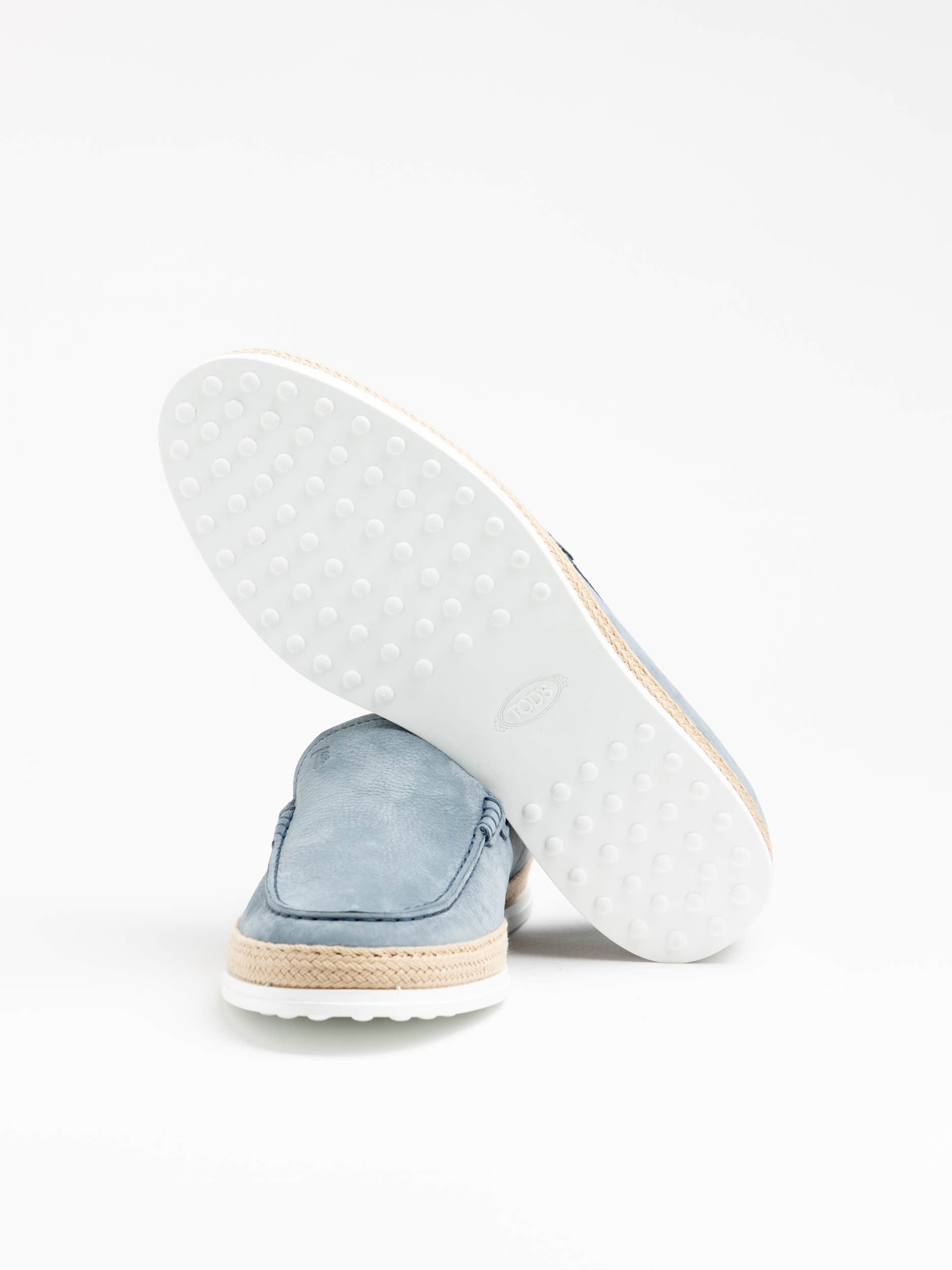 Blue Nubuck Slip-On