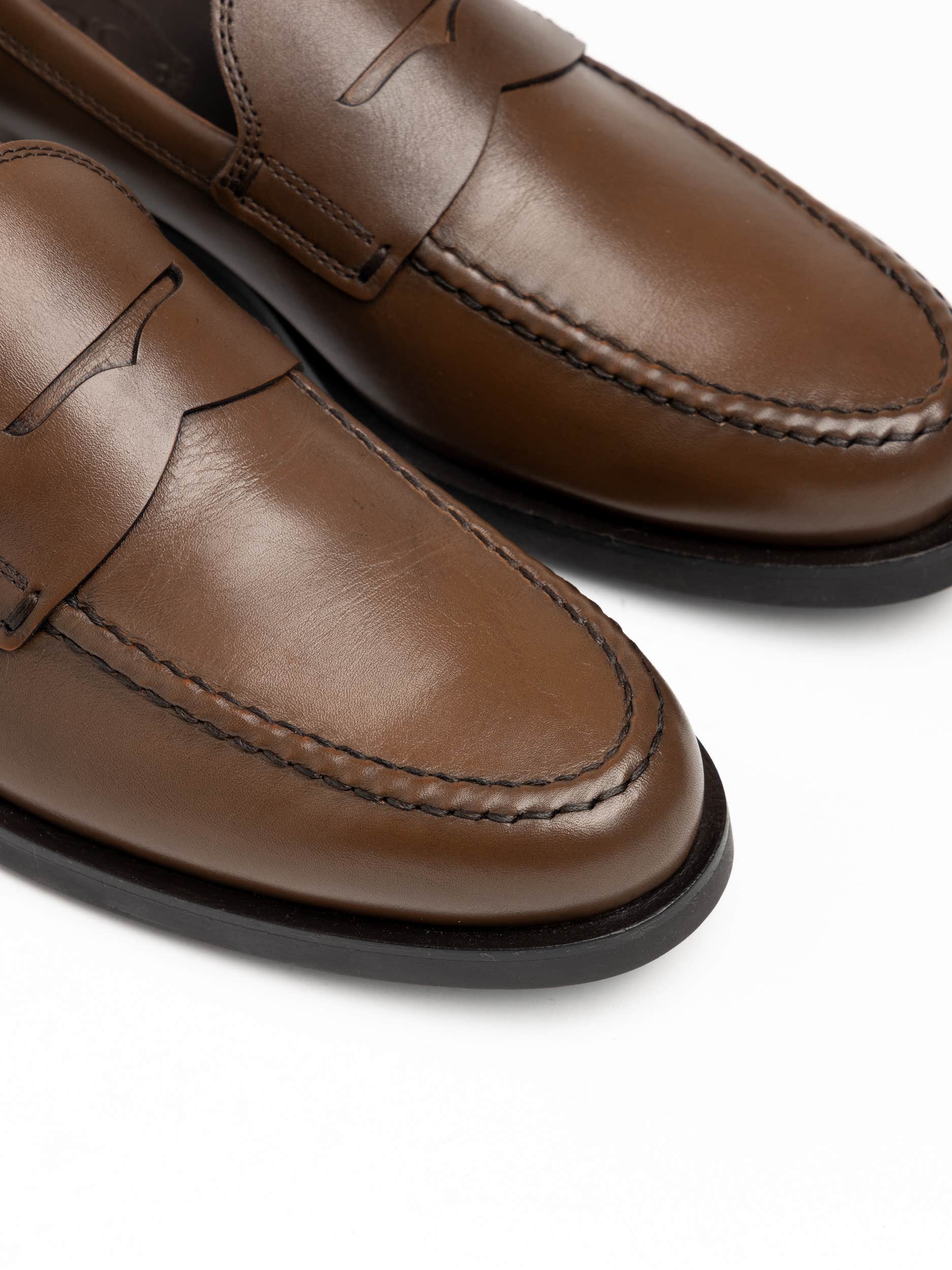 Brown Leather Loafers