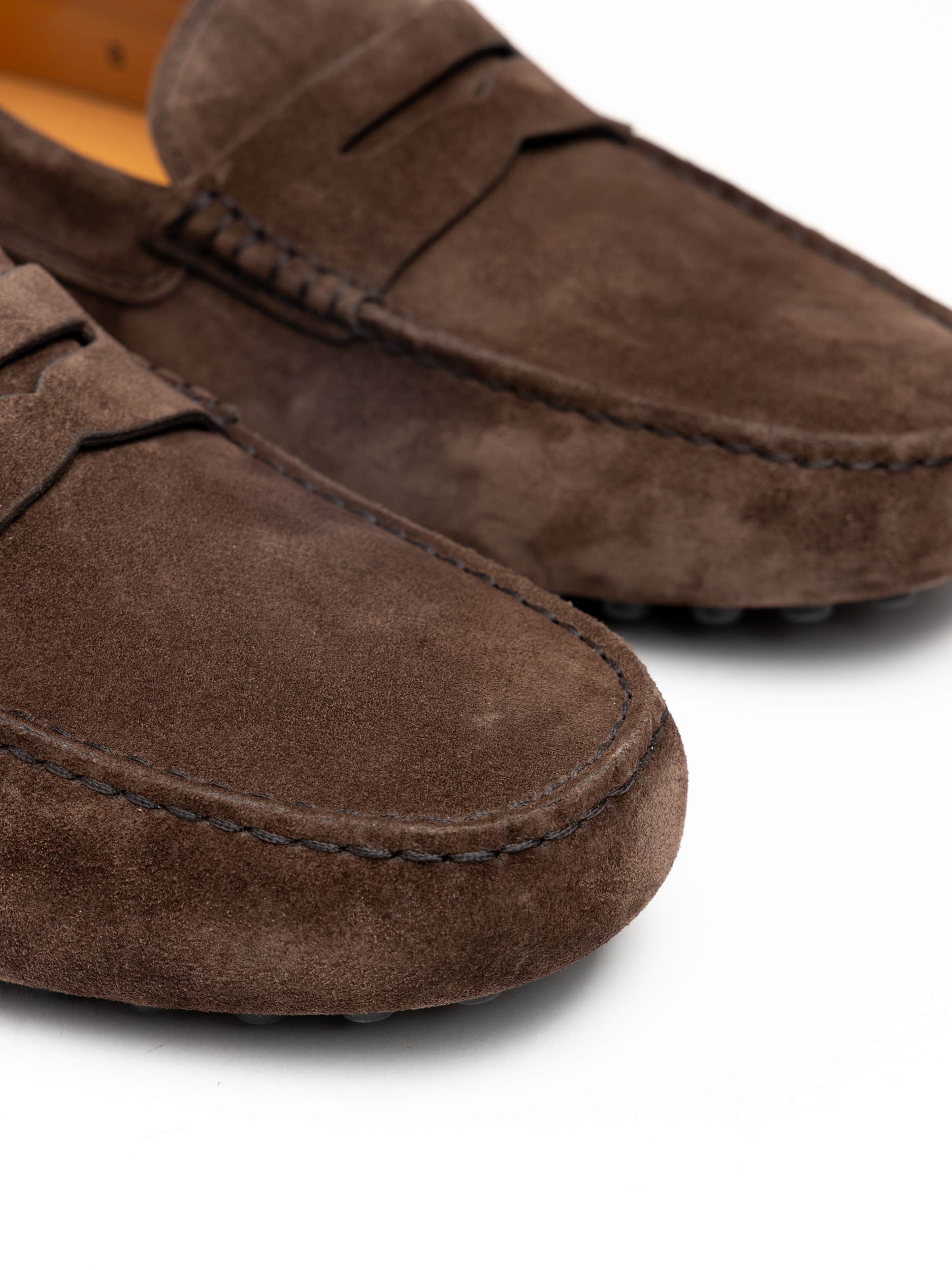 Dark Brown Suede Gommino Driving Shoe