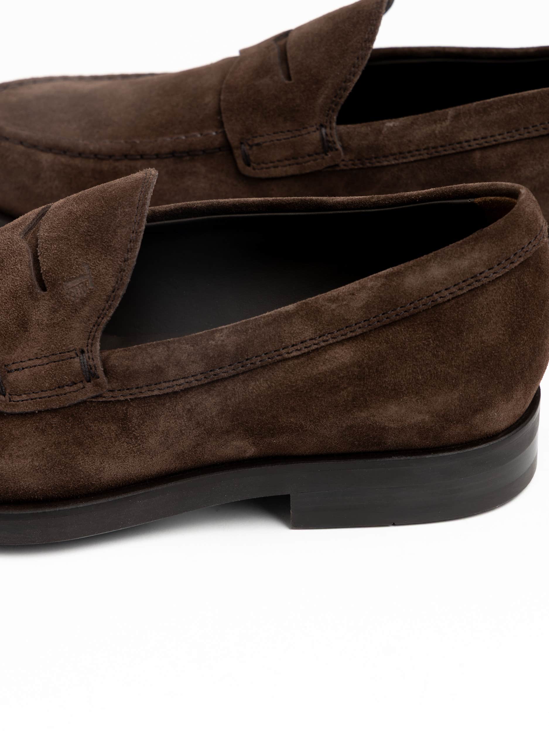 Dark Brown Suede Loafer