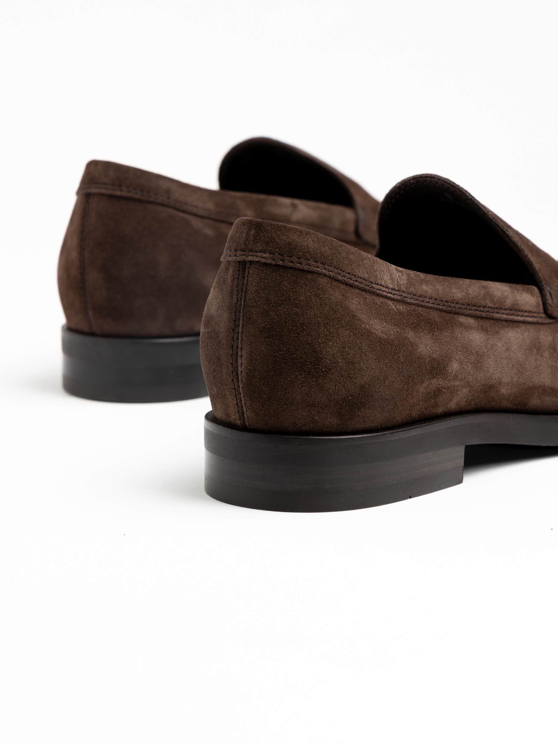 Dark Brown Suede Loafer