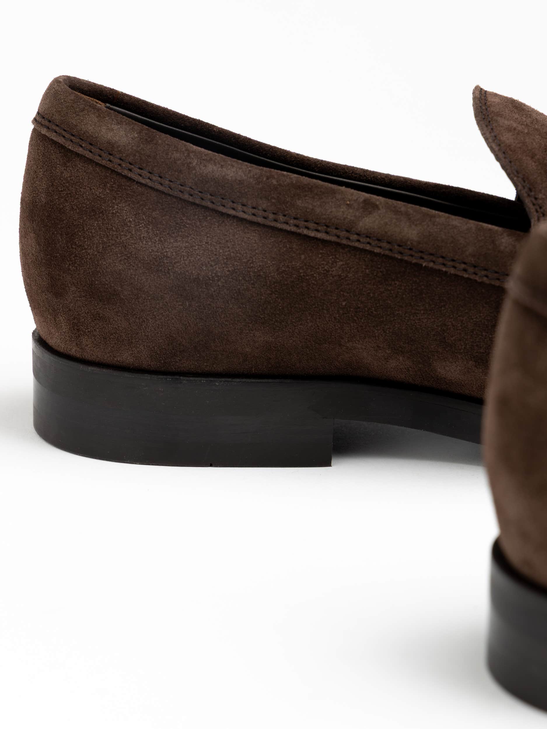 Dark Brown Suede Loafer