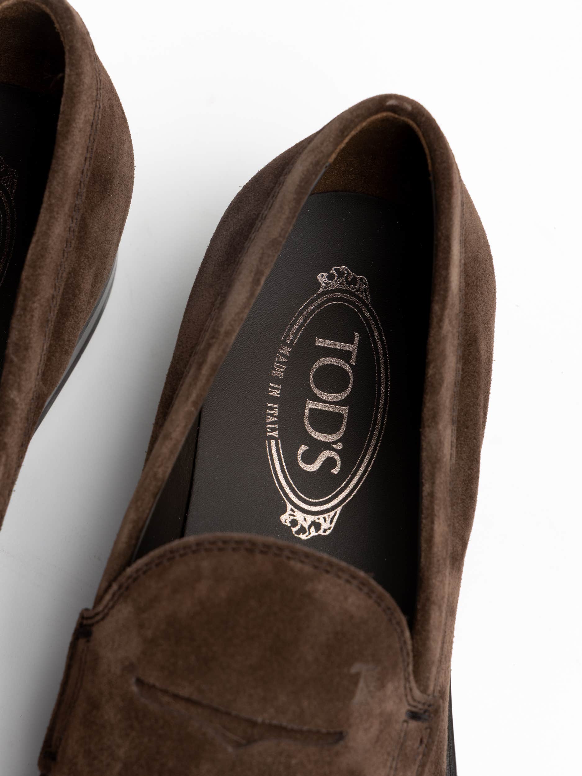 Dark Brown Suede Loafer