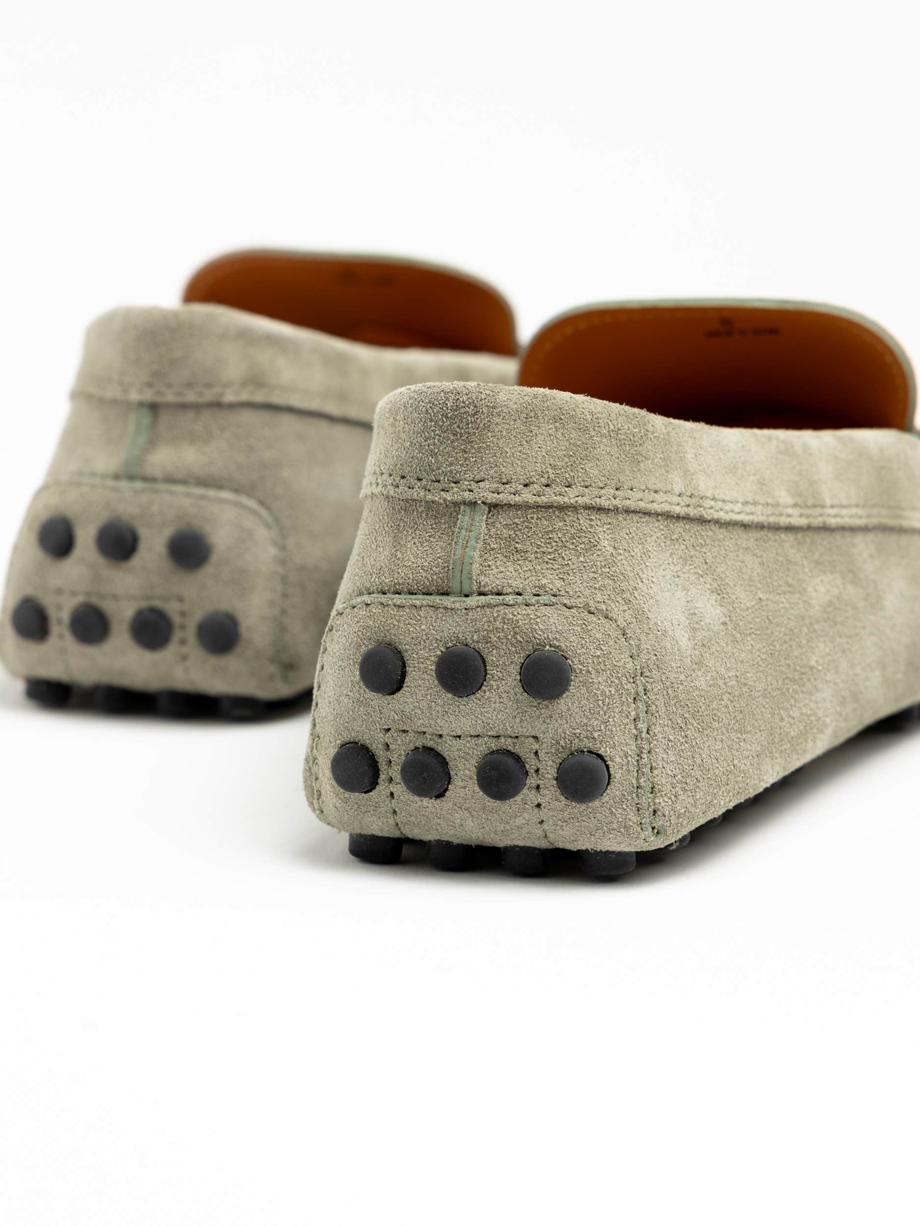 Green Suede Gommino Driving Shoe