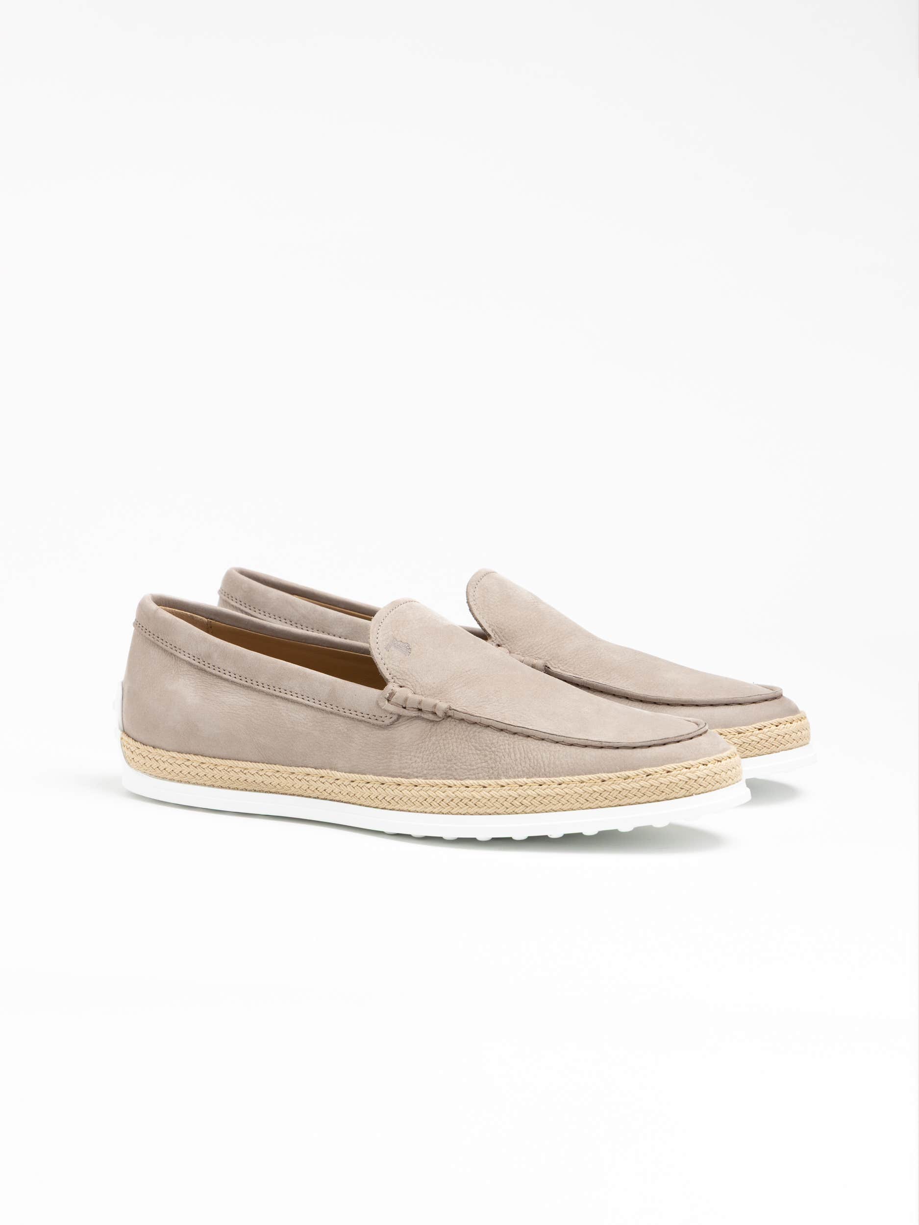 Grey Nubuck Slip-On