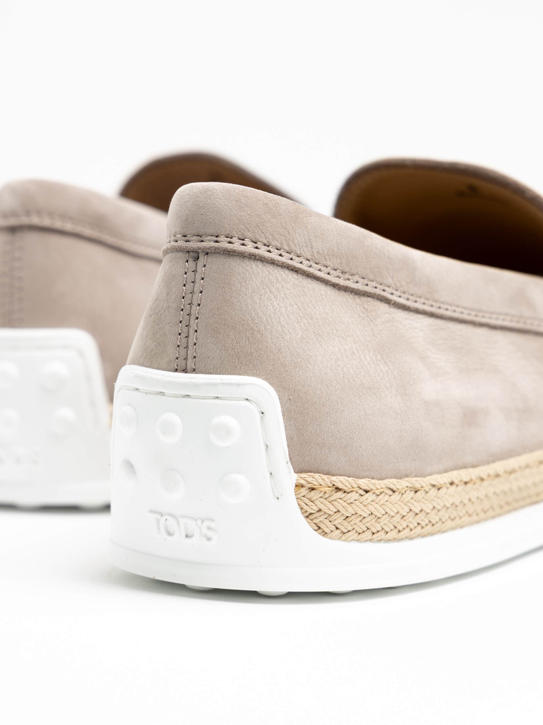 Grey Nubuck Slip-On