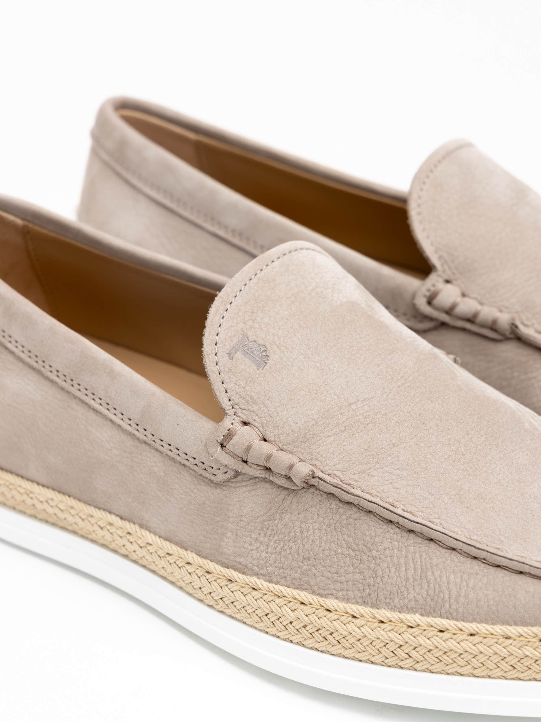 Grey Nubuck Slip-On