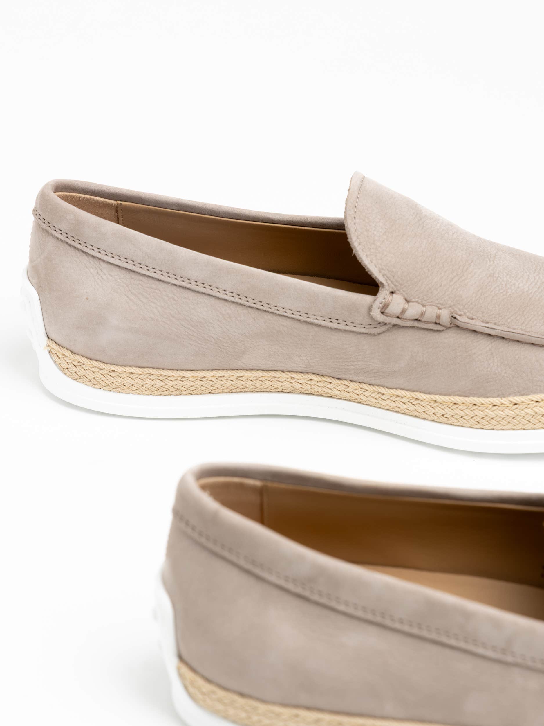 Grey Nubuck Slip-On