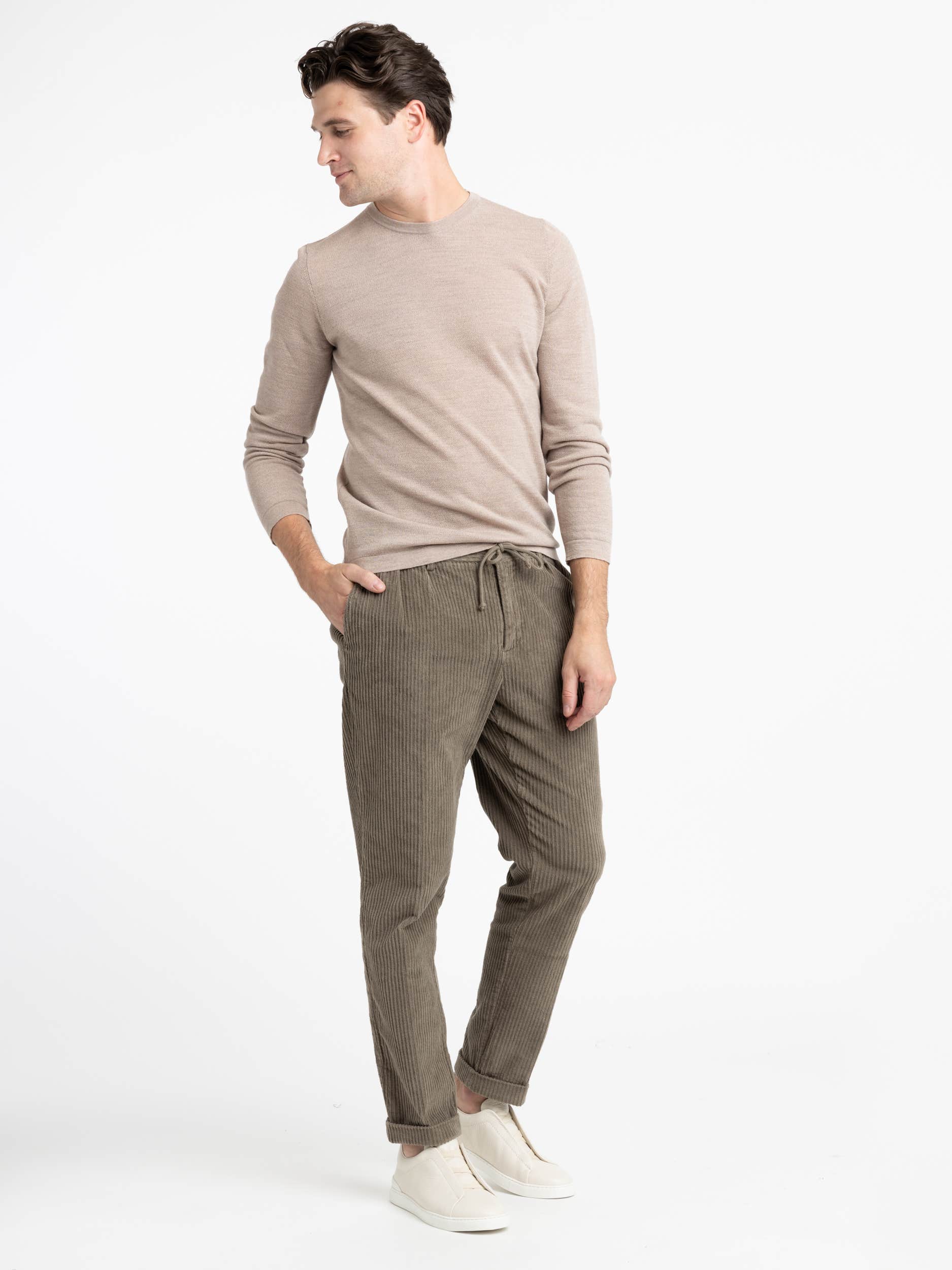 Beige Merino Crewneck
