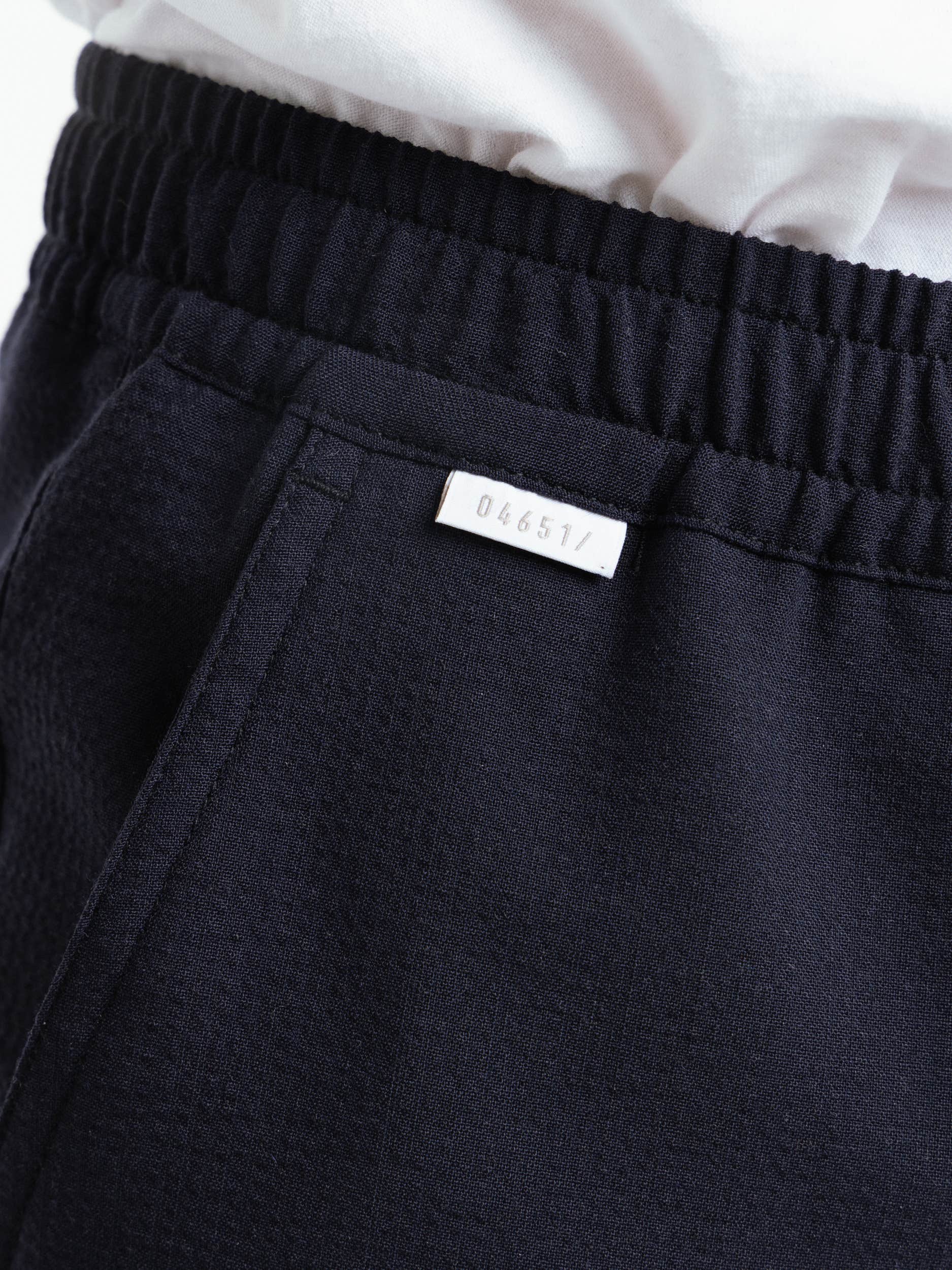 Navy Seersucker Trouser