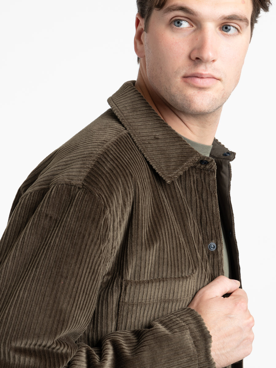 Olive Green Corduroy Reversible Overshirt – The Helm Clothing