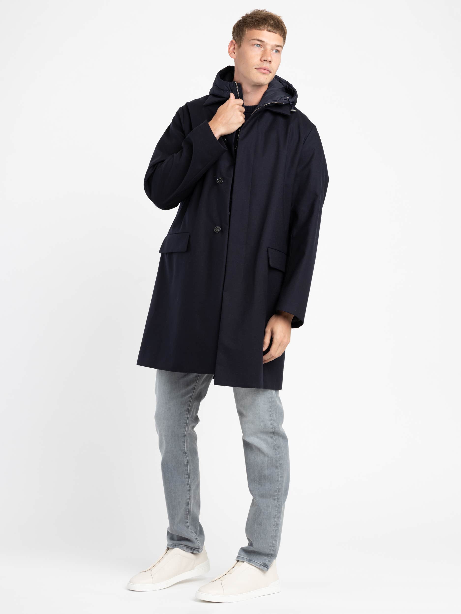 Navy Trench Coat