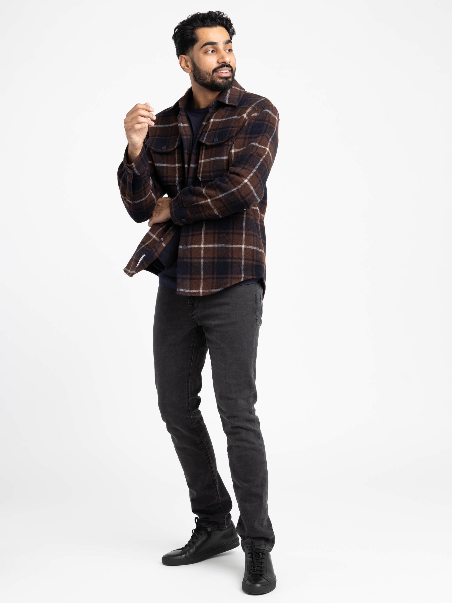 Brown Alaskan Bonded Overshirt
