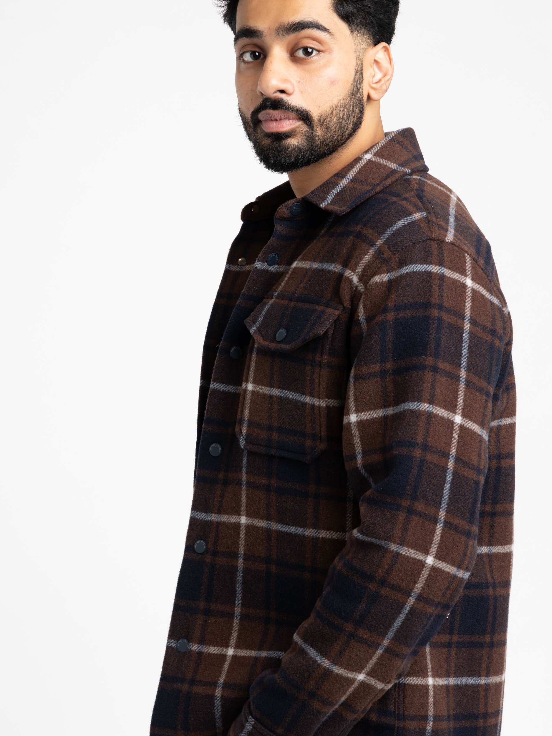 Brown Alaskan Bonded Overshirt