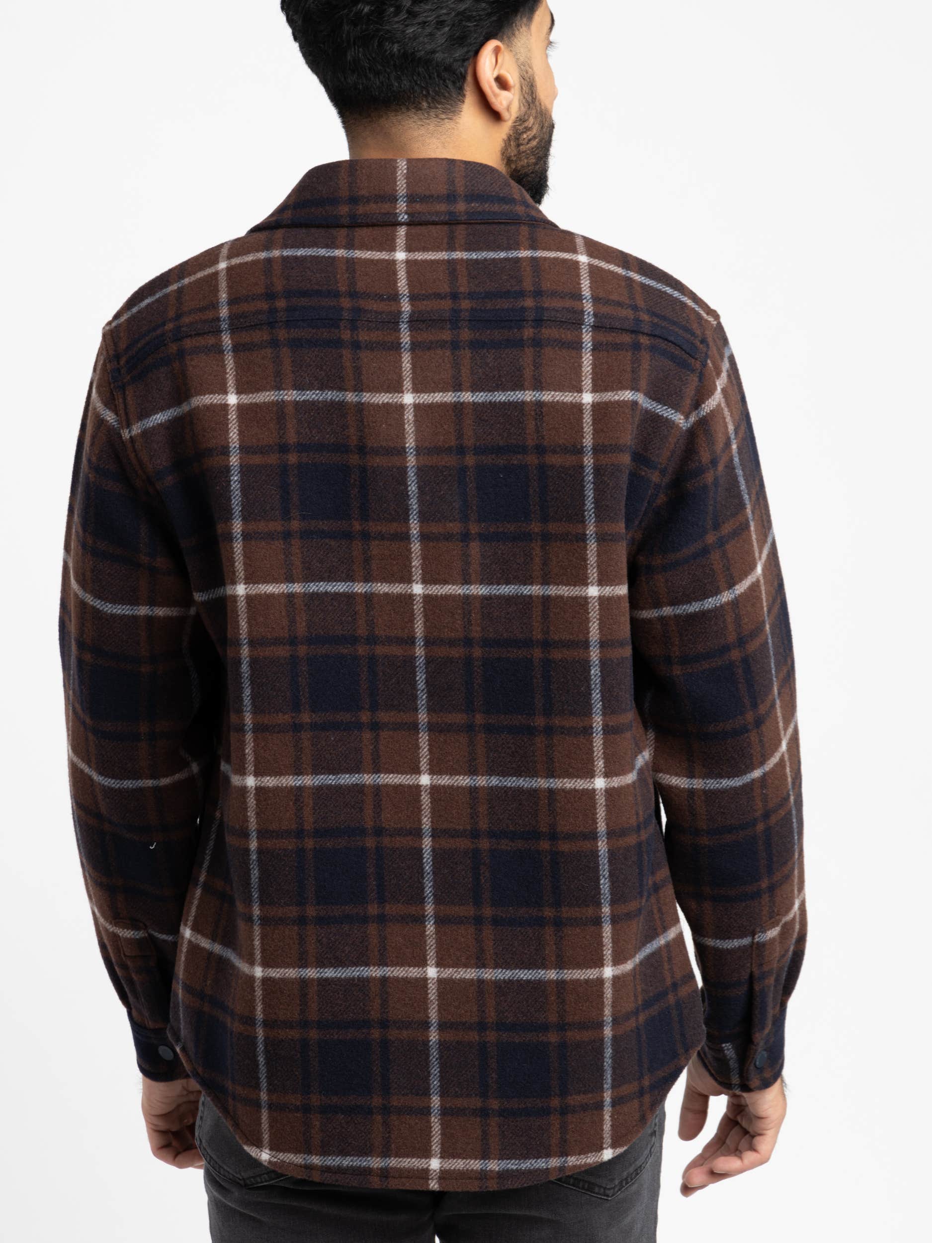 Brown Alaskan Bonded Overshirt