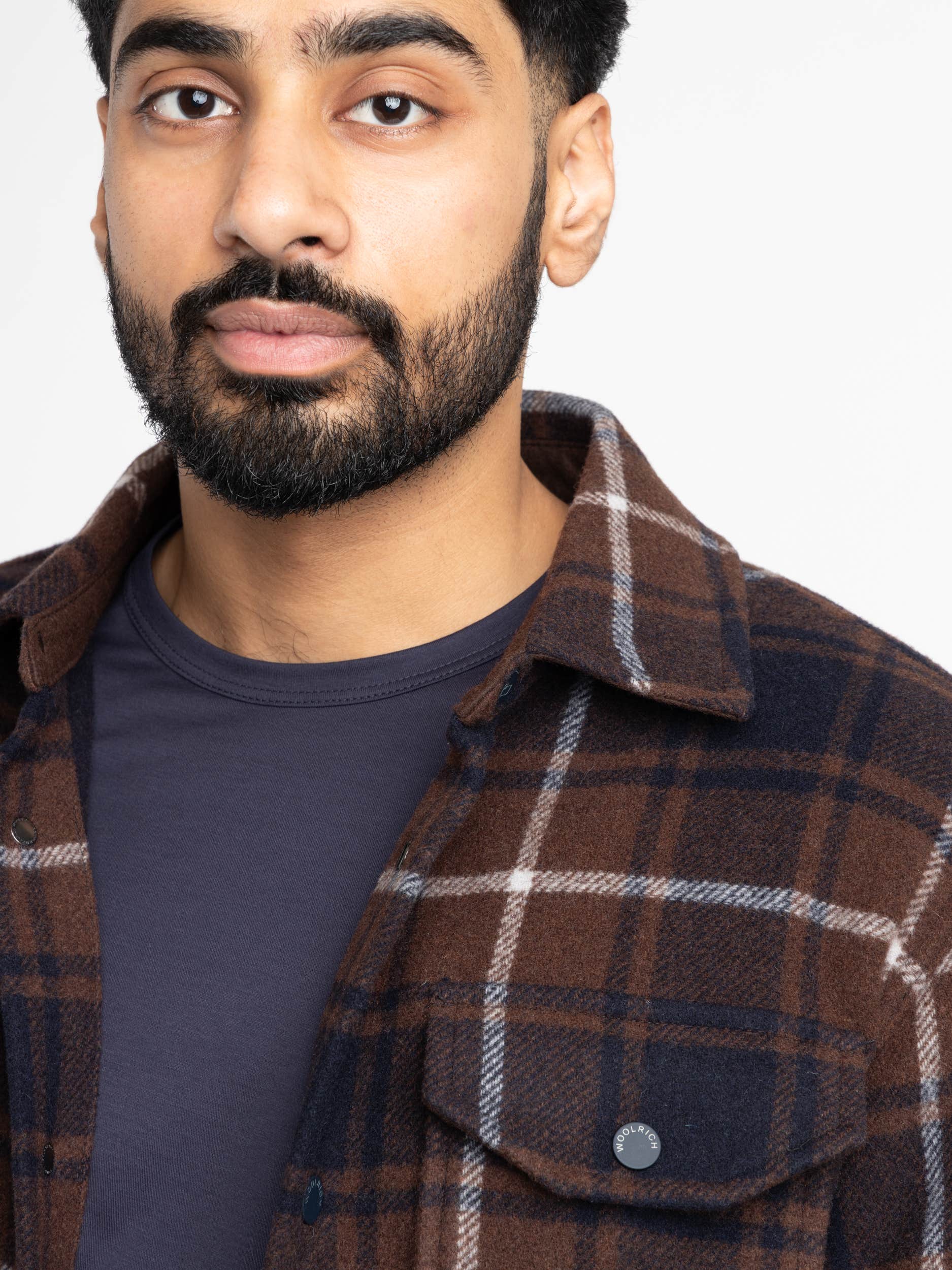 Brown Alaskan Bonded Overshirt