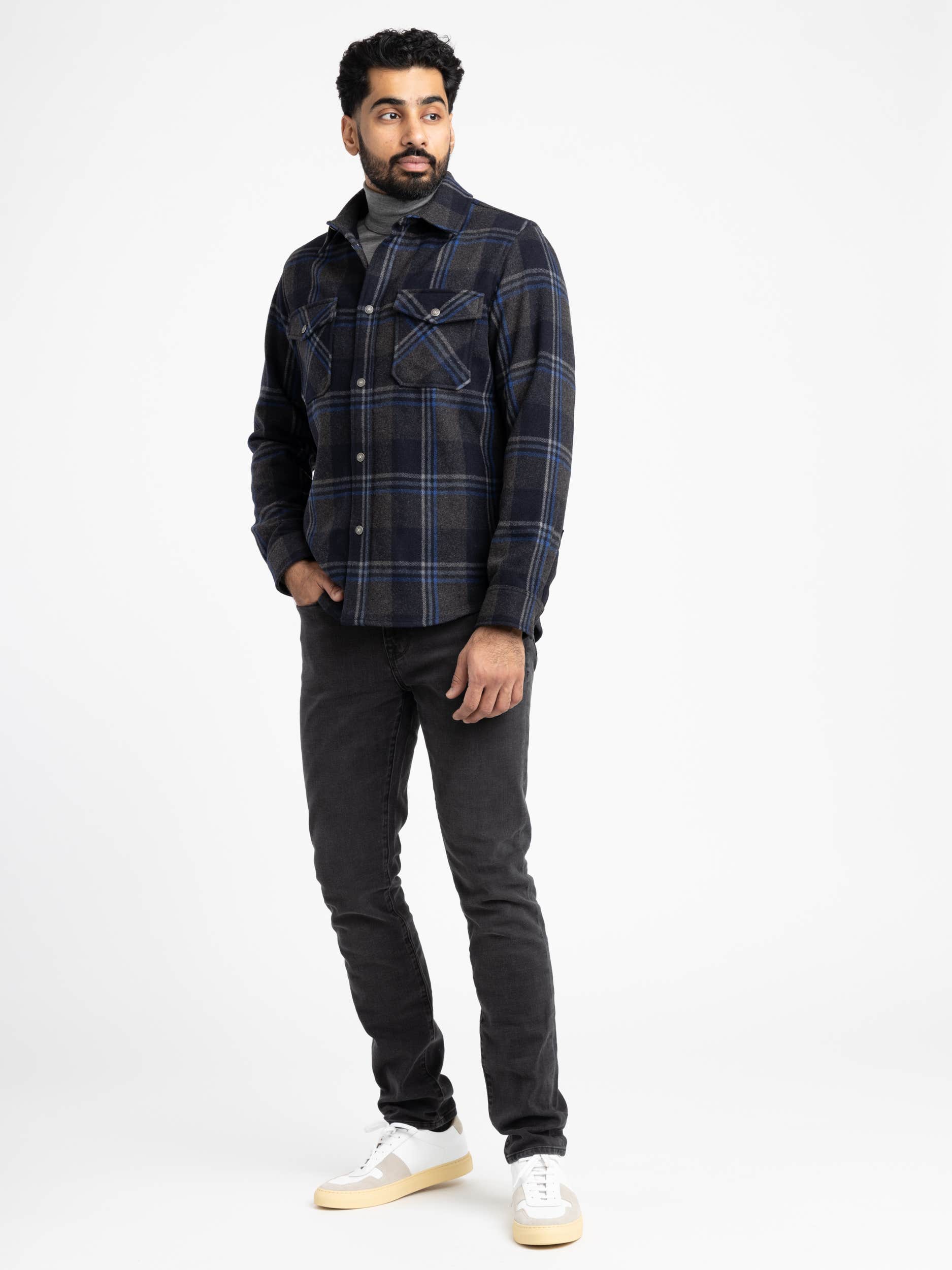 Grey Alaskan Melton Overshirt