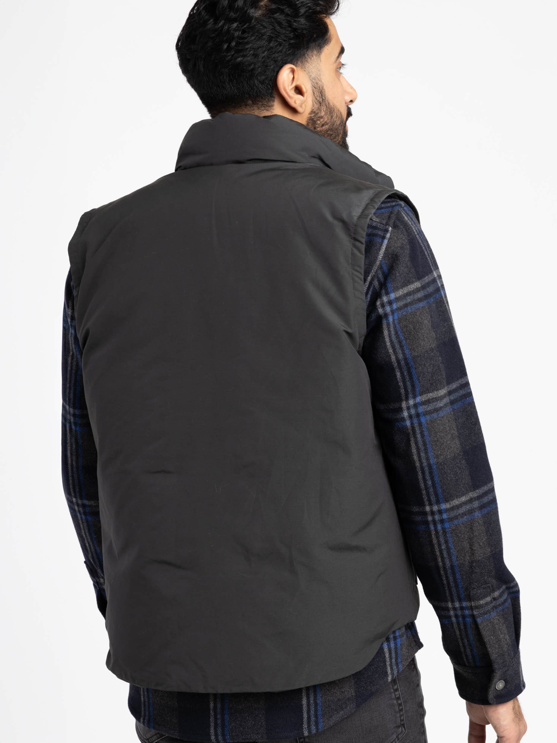 Grey Half Moon Vest