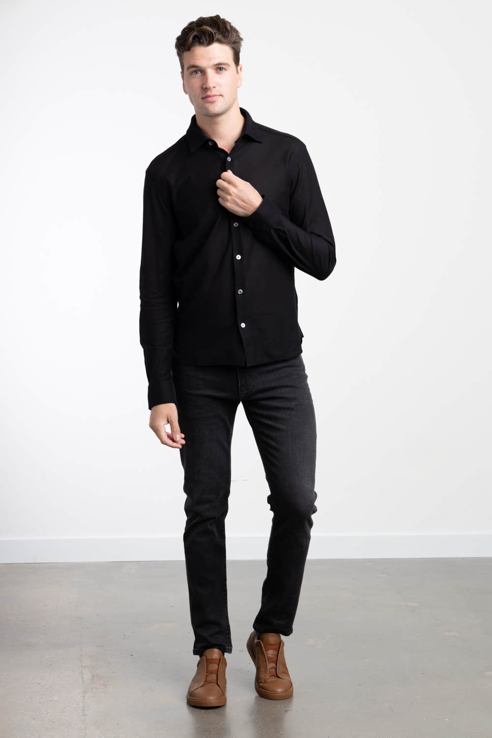 Soft Jersey Pique Shirt