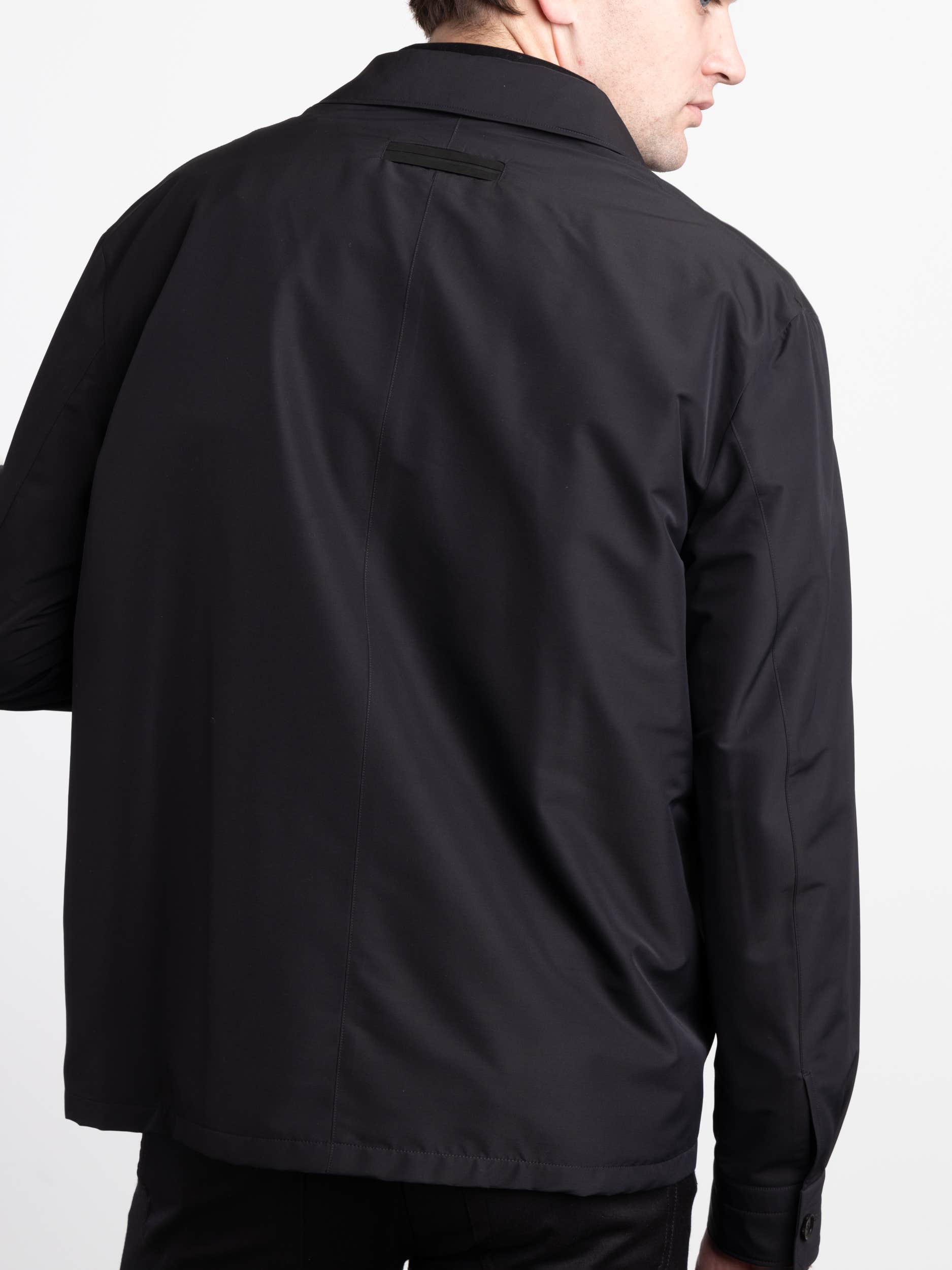 Black High Performance™ Wool Overshirt