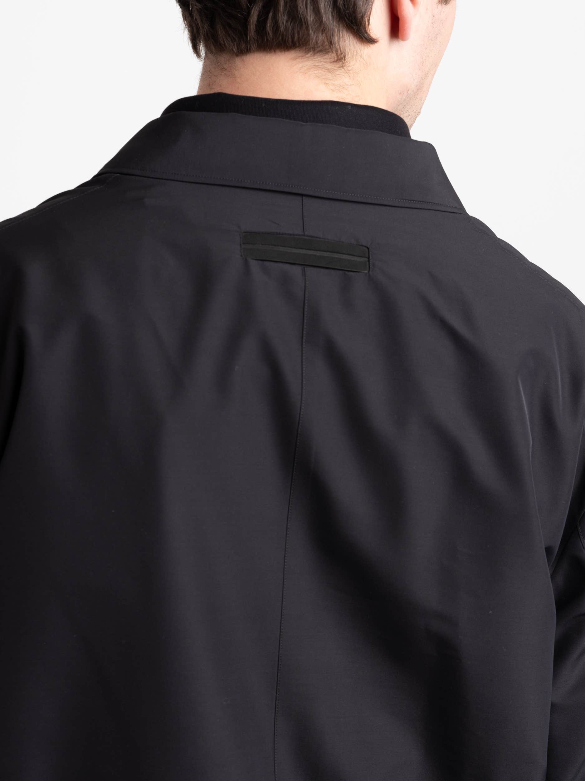 Black High Performance™ Wool Overshirt