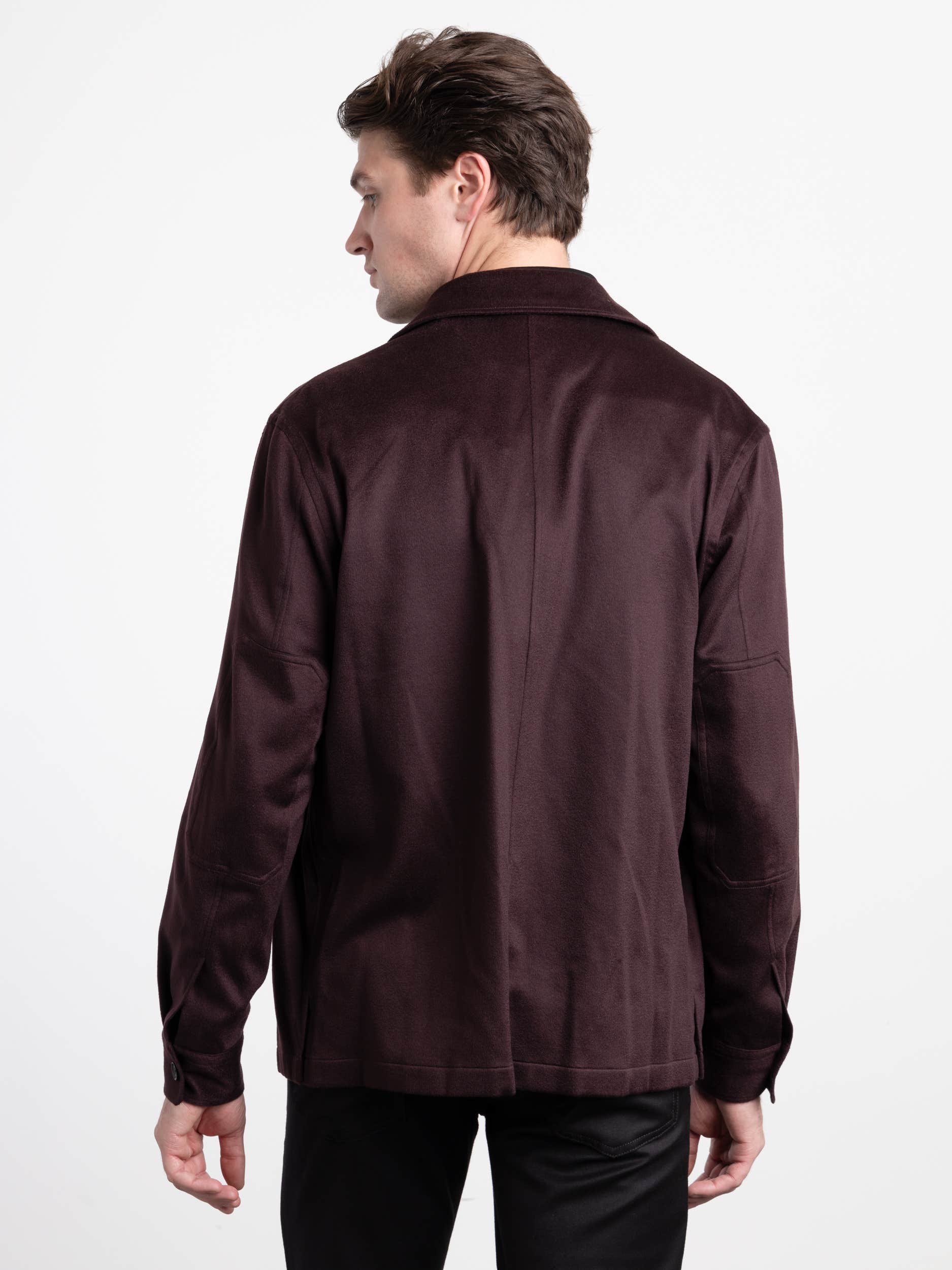 Burgundy Oasi Cashmere Overshirt