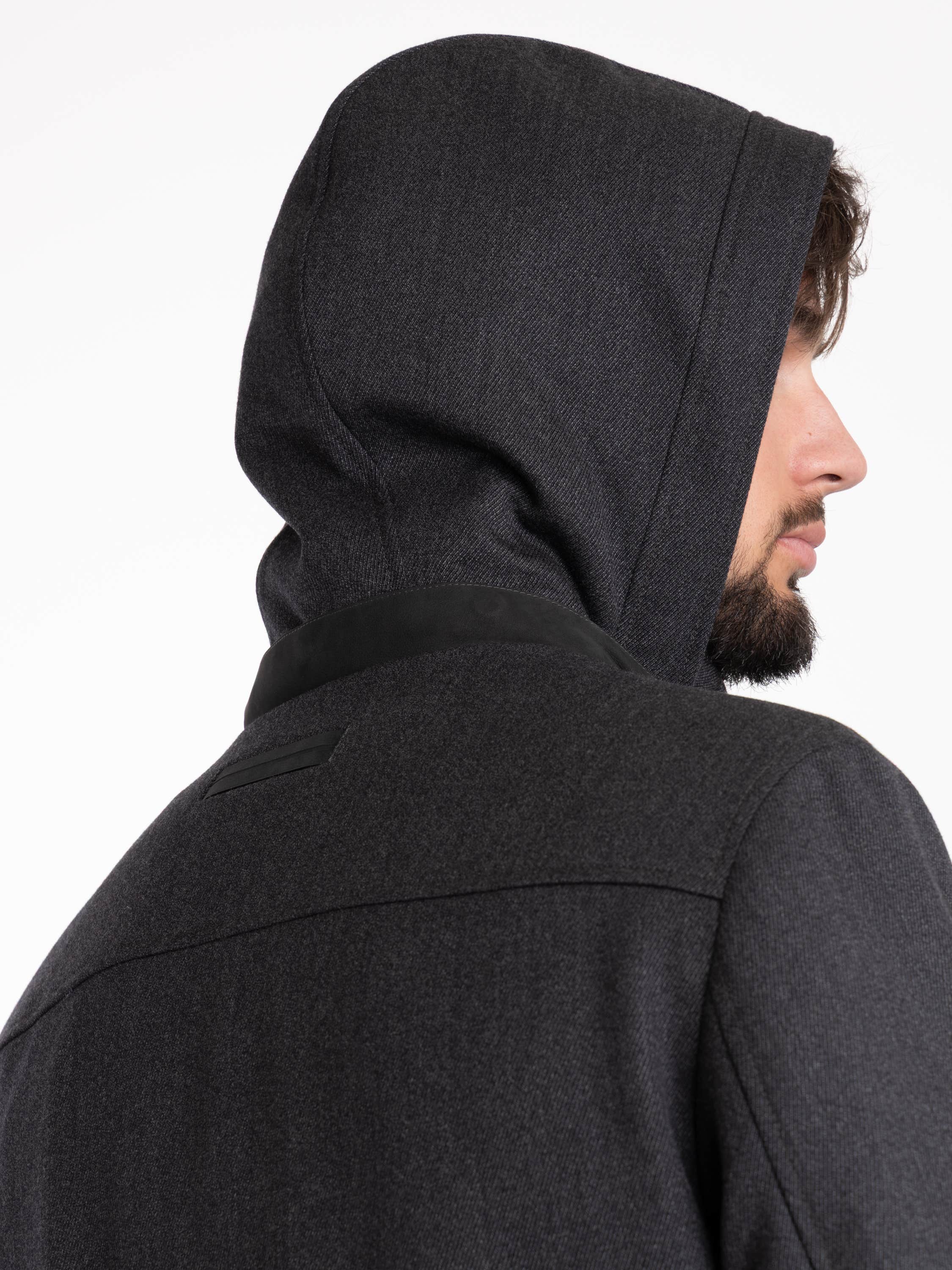 Dark Grey Wool And Cashmere Jacket