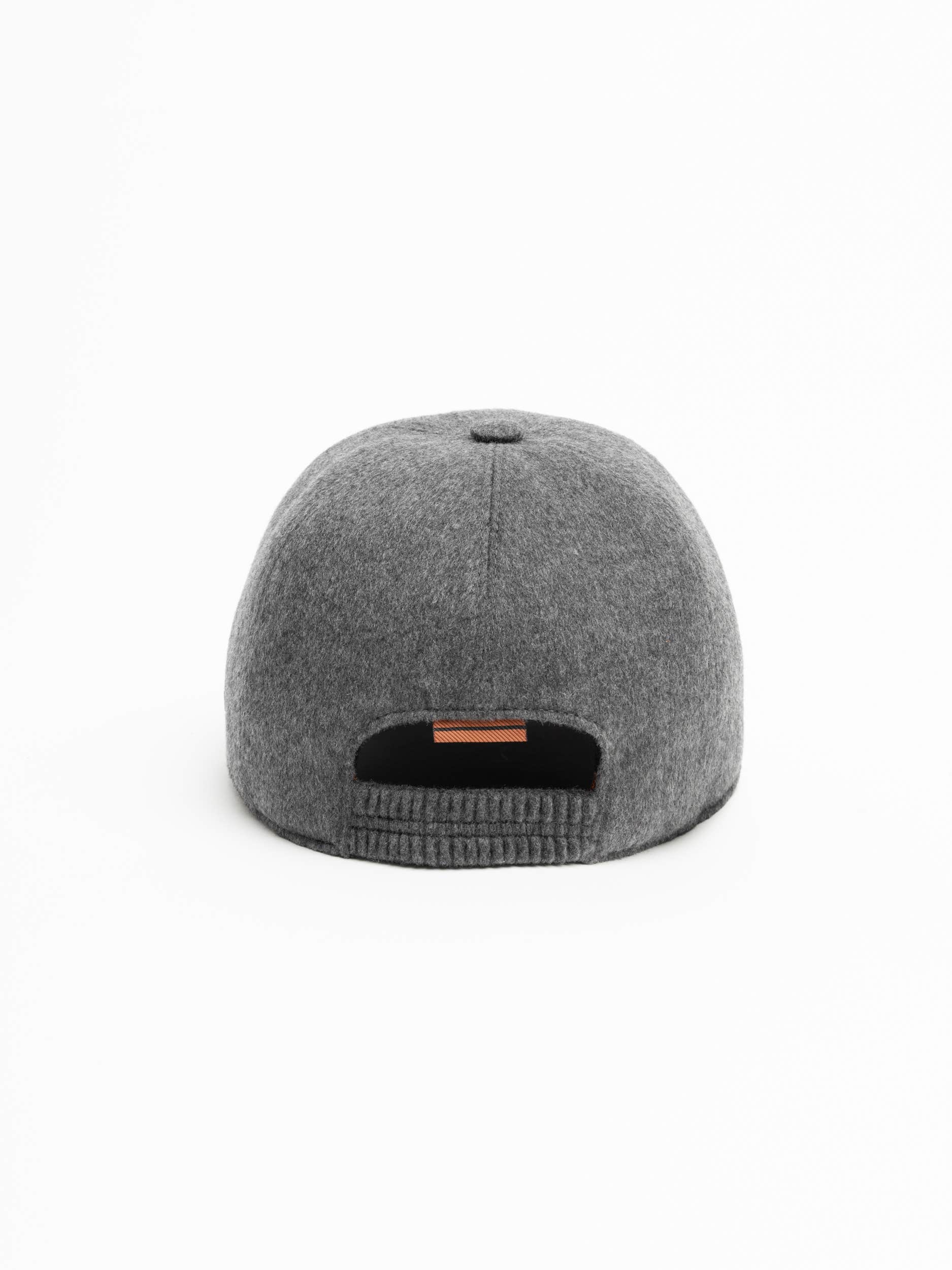 Dark Grey Oasi Cashmere Baseball Cap